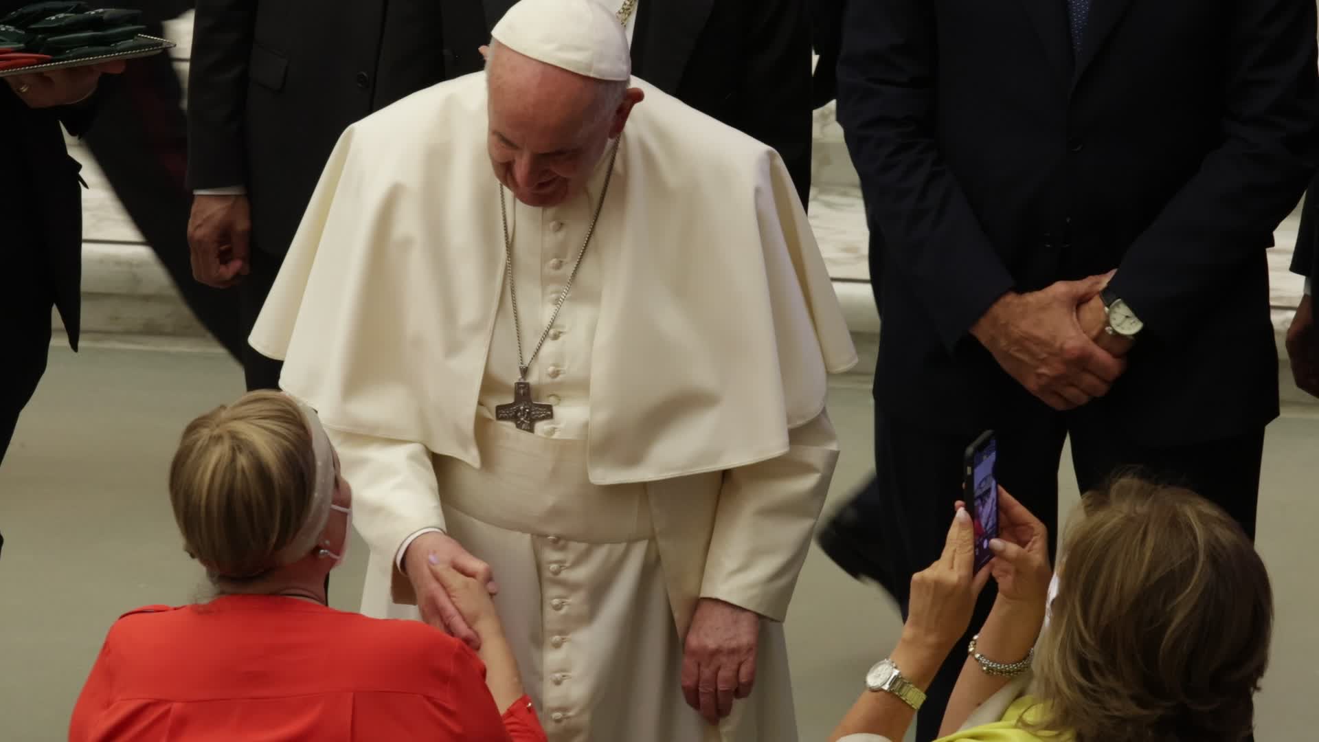 Pope Francis holds his weekly general audience