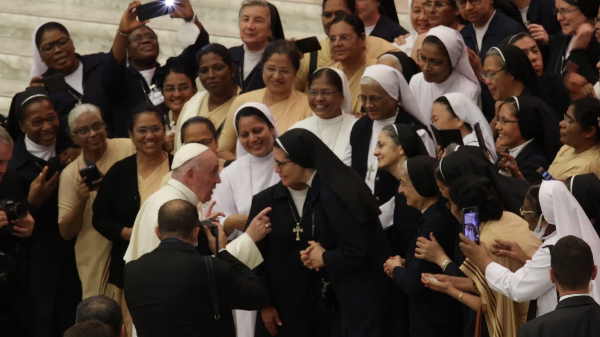 Pope Francis holds his weekly general audience