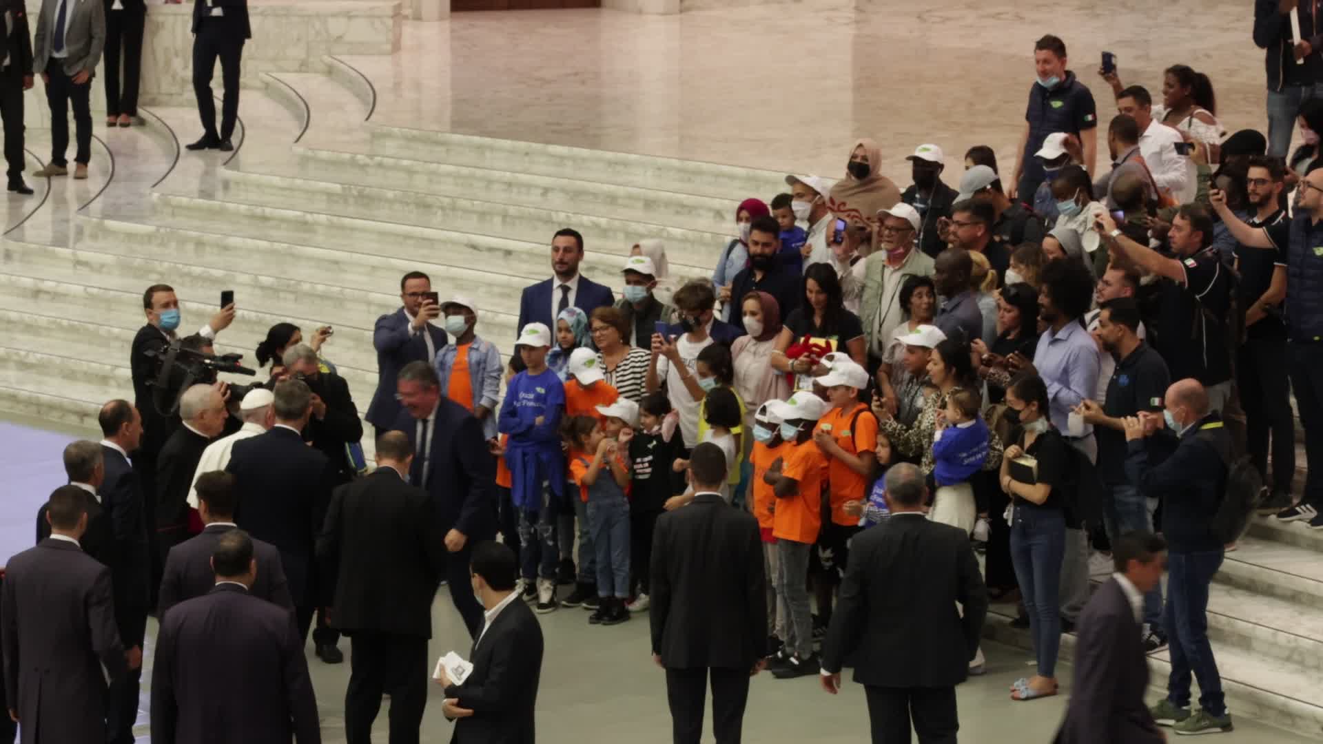 Pope Francis holds his weekly general audience