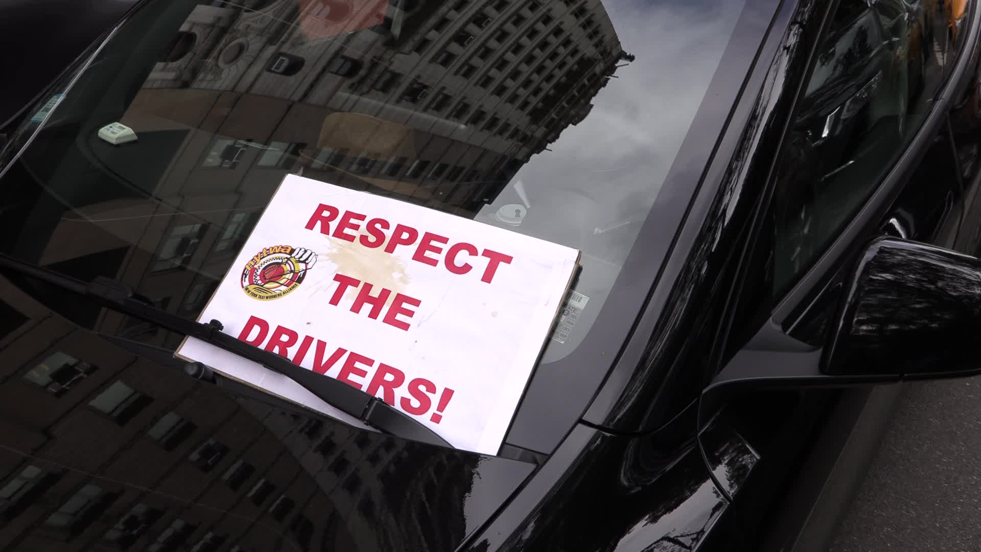 New York Taxi Workers Alliance protest