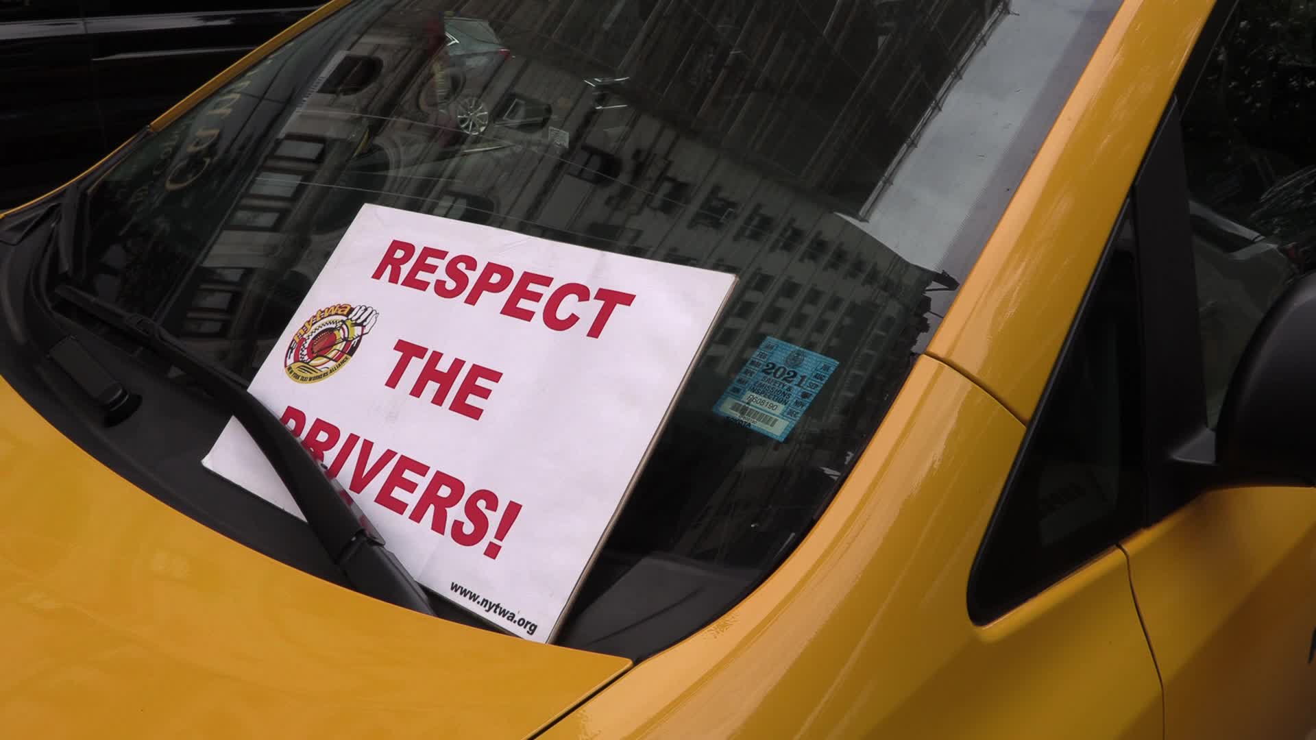 New York Taxi Workers Alliance protest