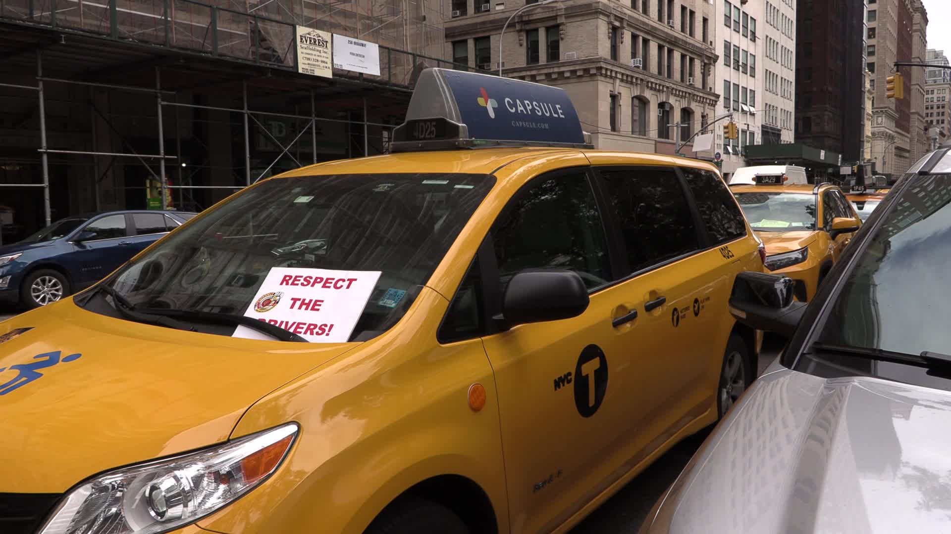 New York Taxi Workers Alliance protest
