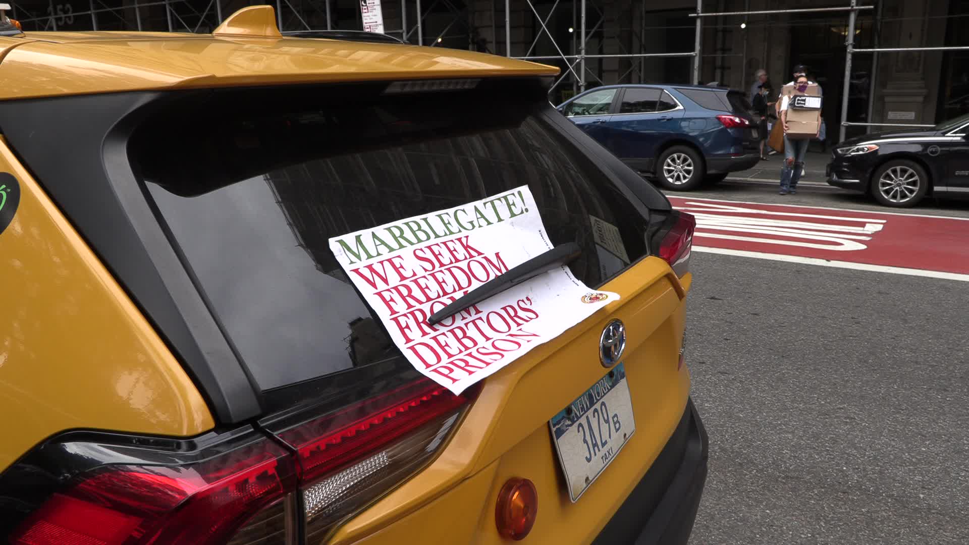 New York Taxi Workers Alliance protest