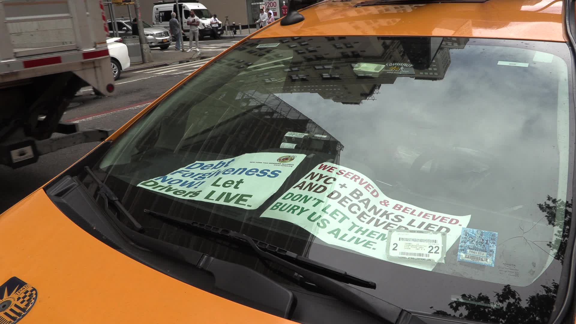 New York Taxi Workers Alliance protest