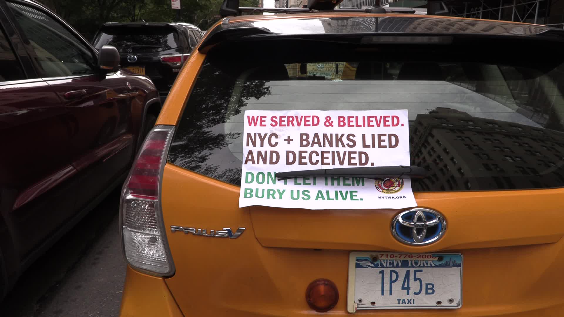 New York Taxi Workers Alliance protest