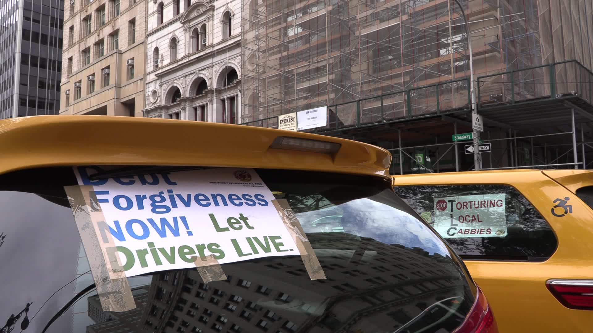 New York Taxi Workers Alliance protest