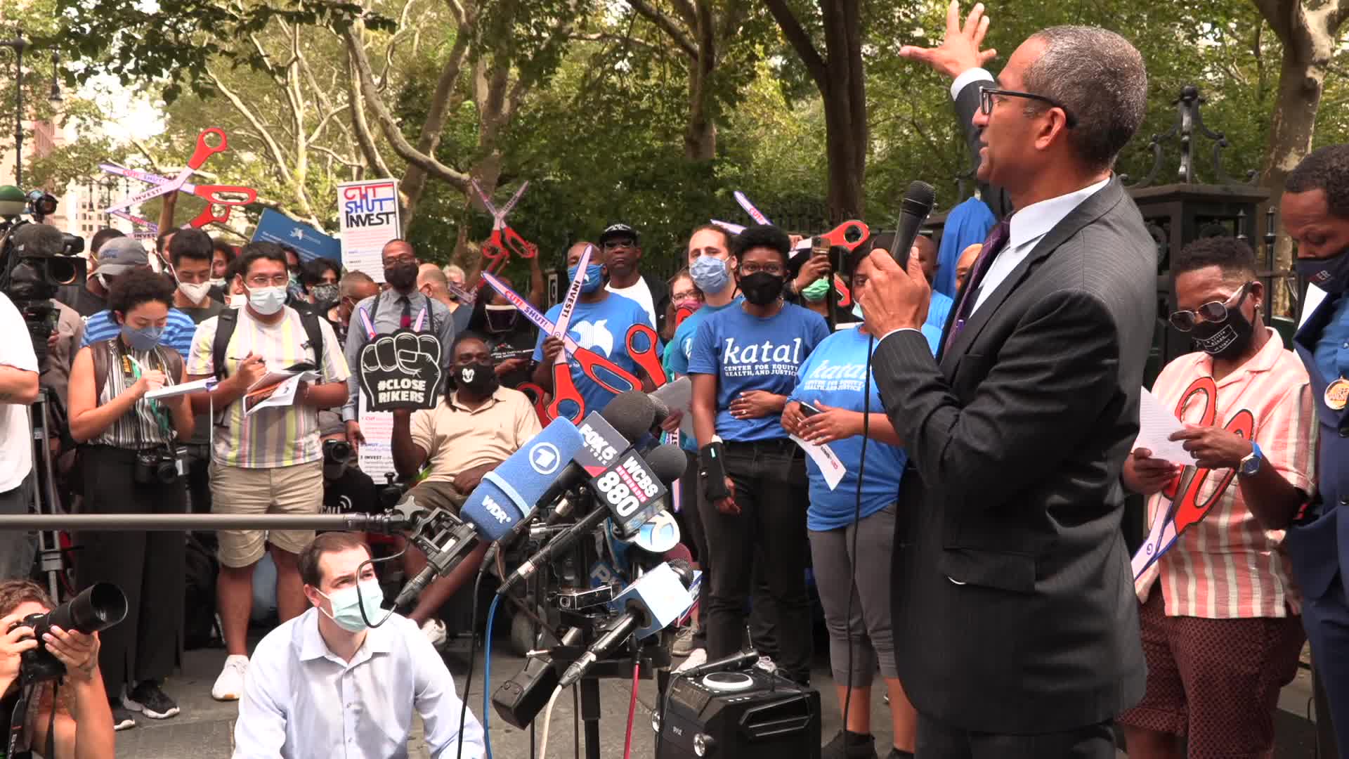 NYC: Rikers Island Press Conference