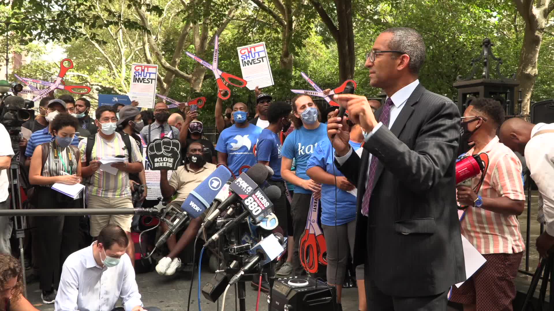 NYC: Rikers Island Press Conference