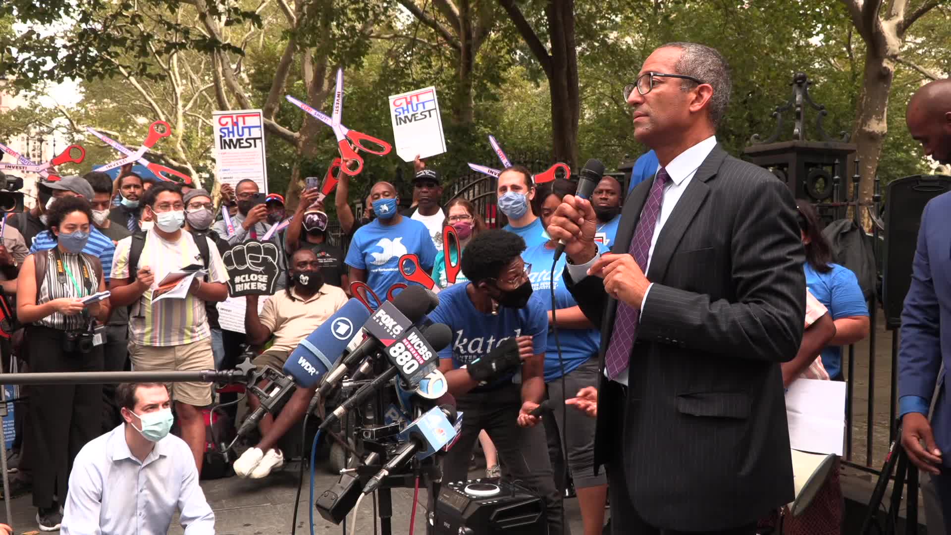 NYC: Rikers Island Press Conference
