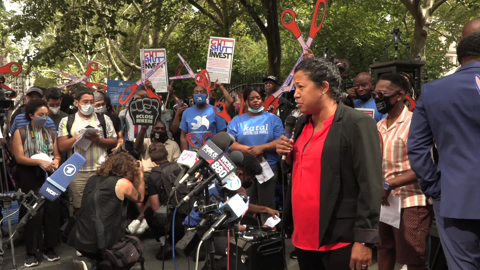 NYC: Rikers Island Press Conference
