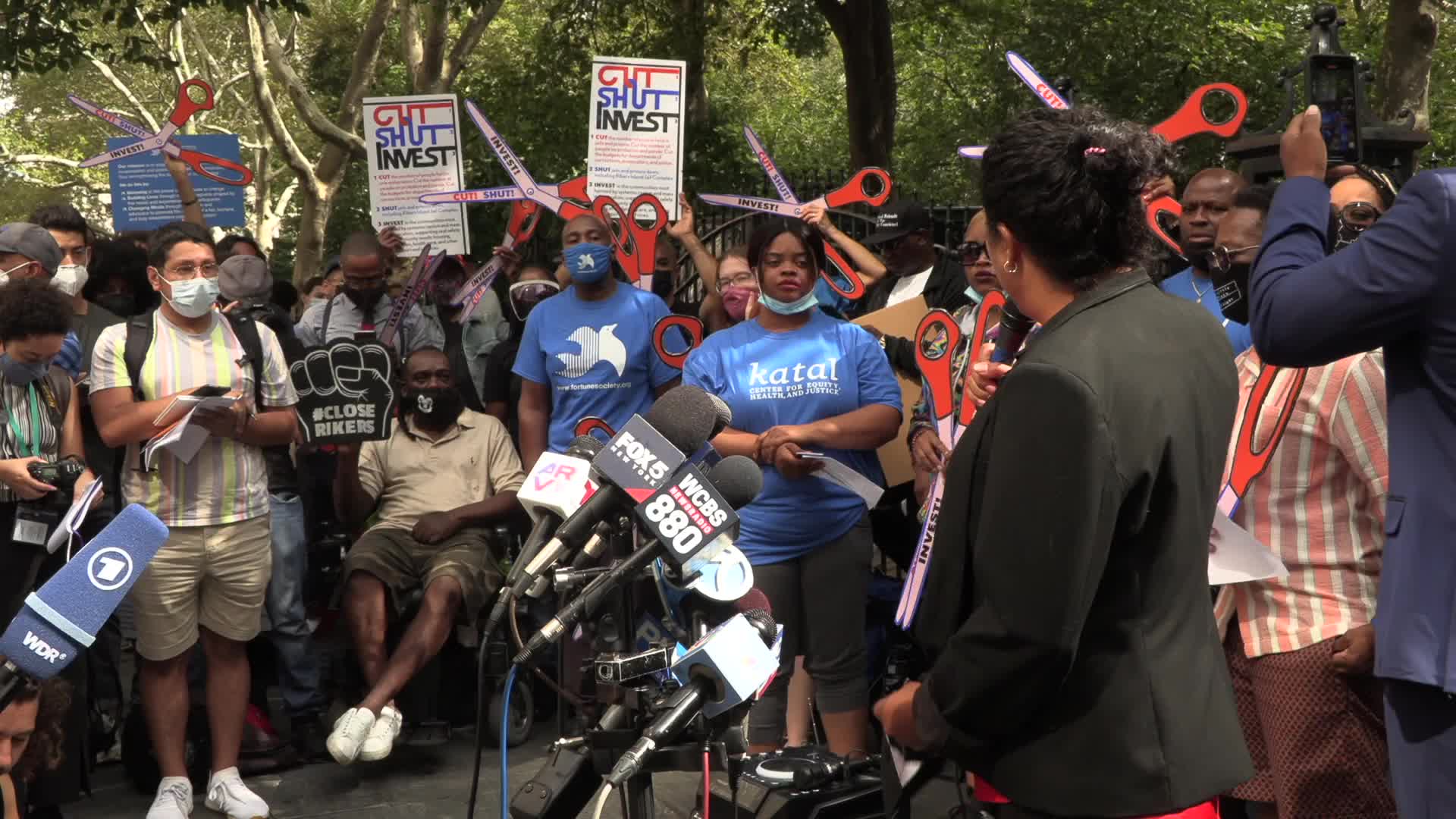 NYC: Rikers Island Press Conference
