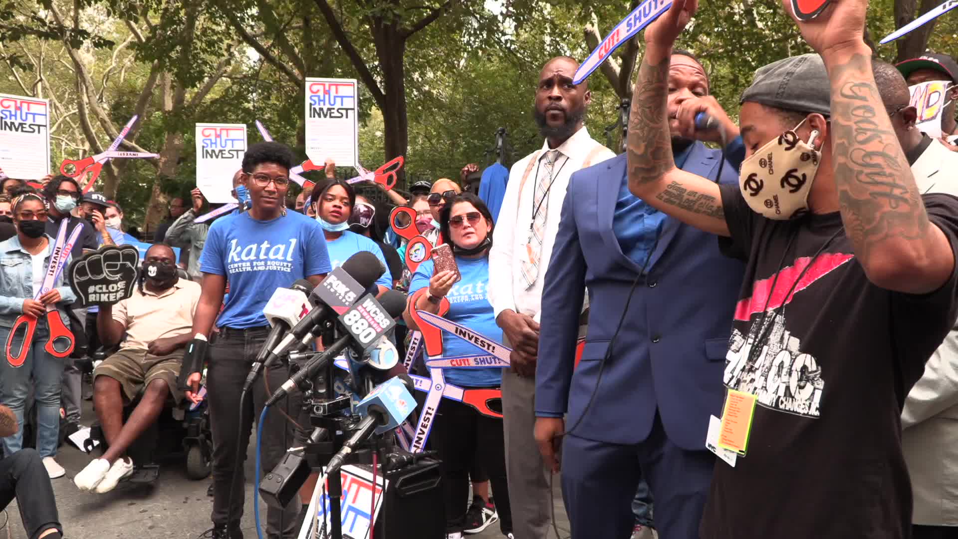 NYC: Rikers Island Press Conference