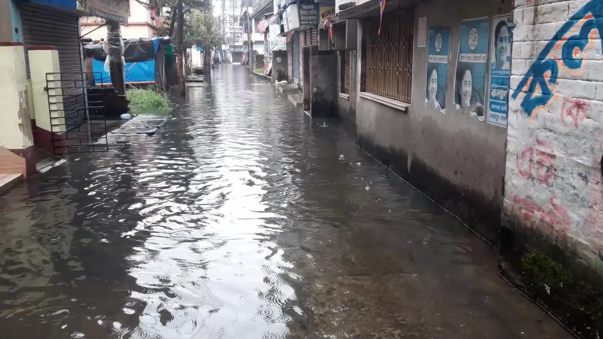Rainfall in Kolkata, India