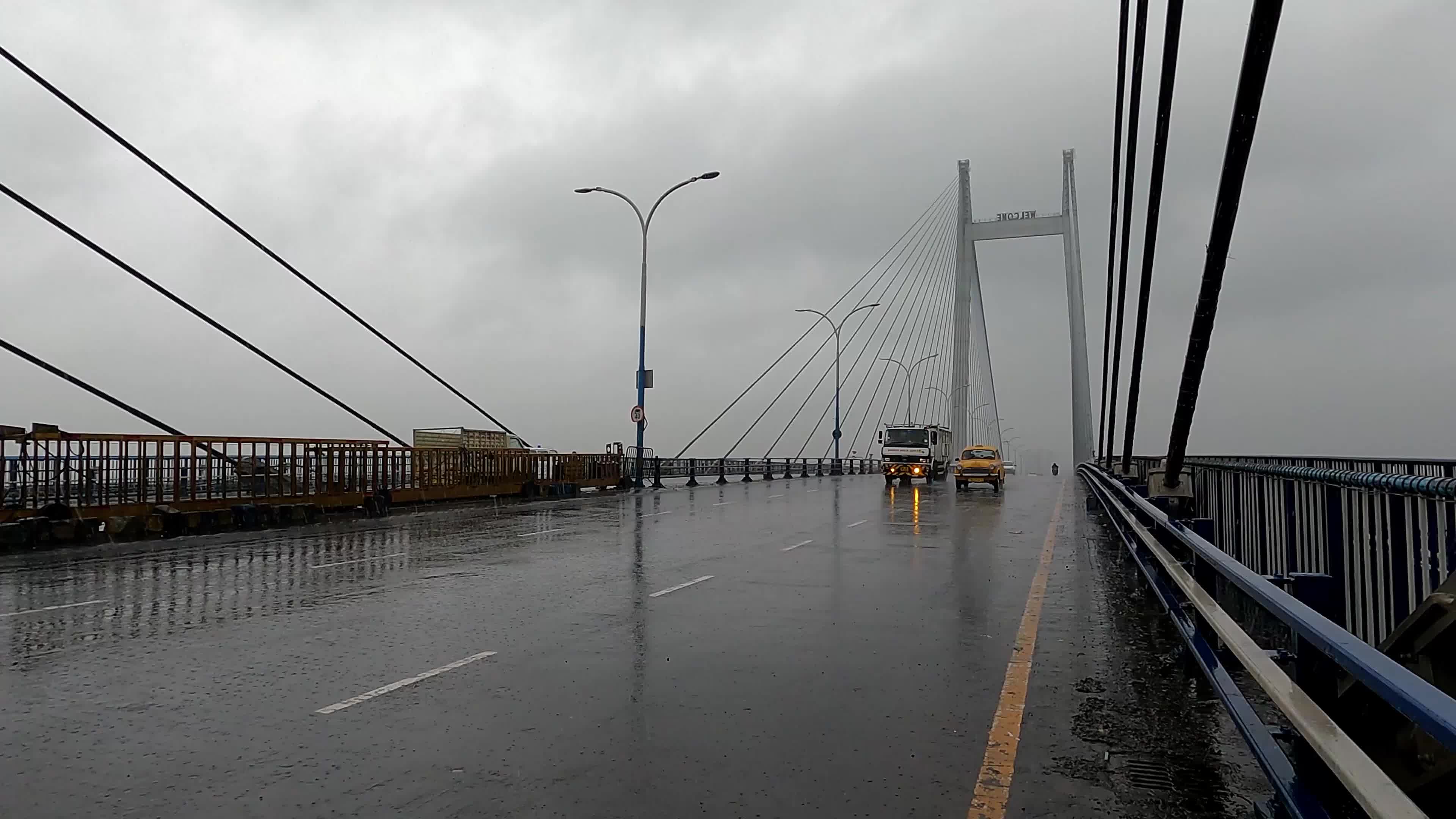 Rainfall in Kolkata, India