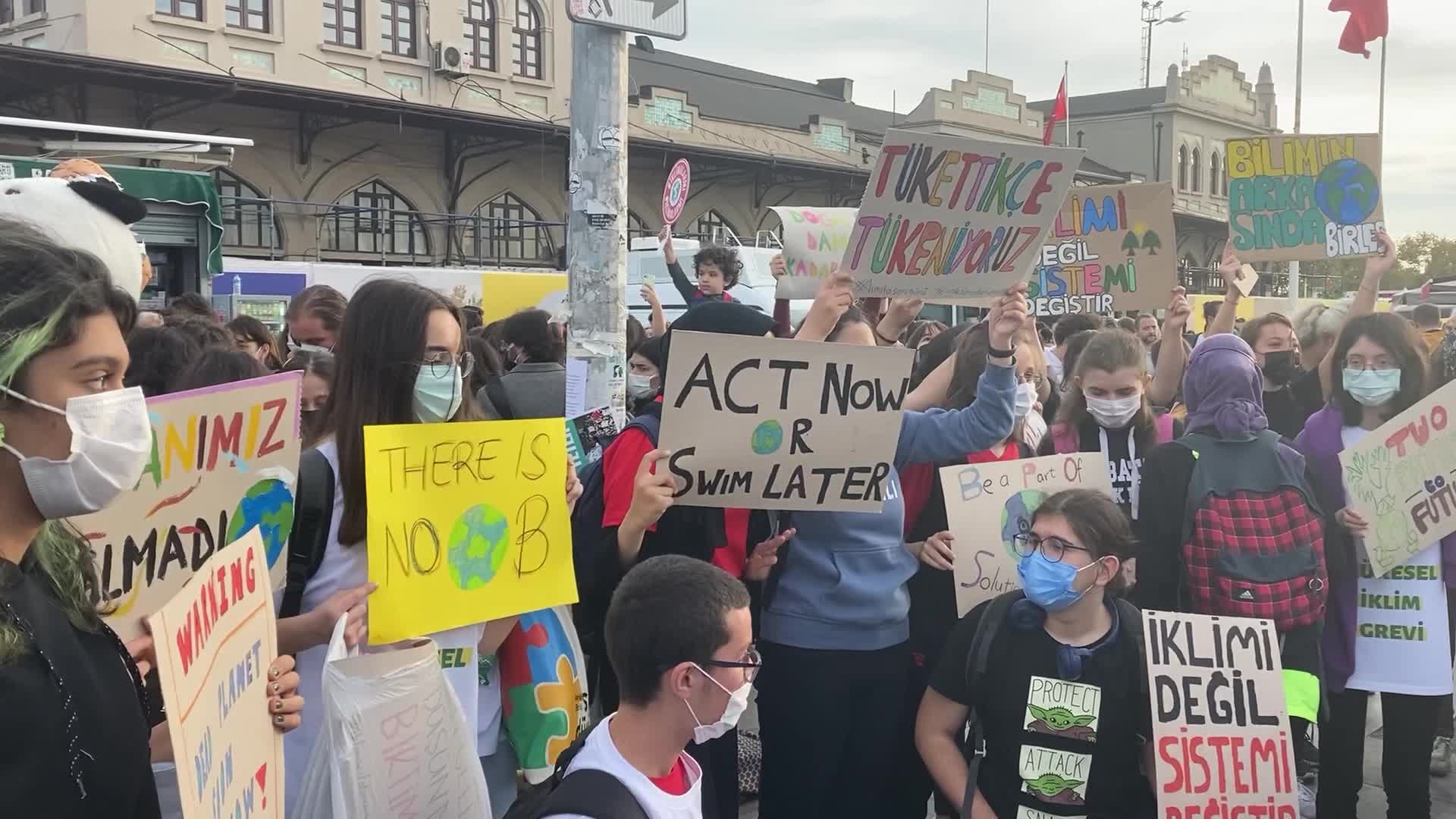 Climate strike in Istanbul