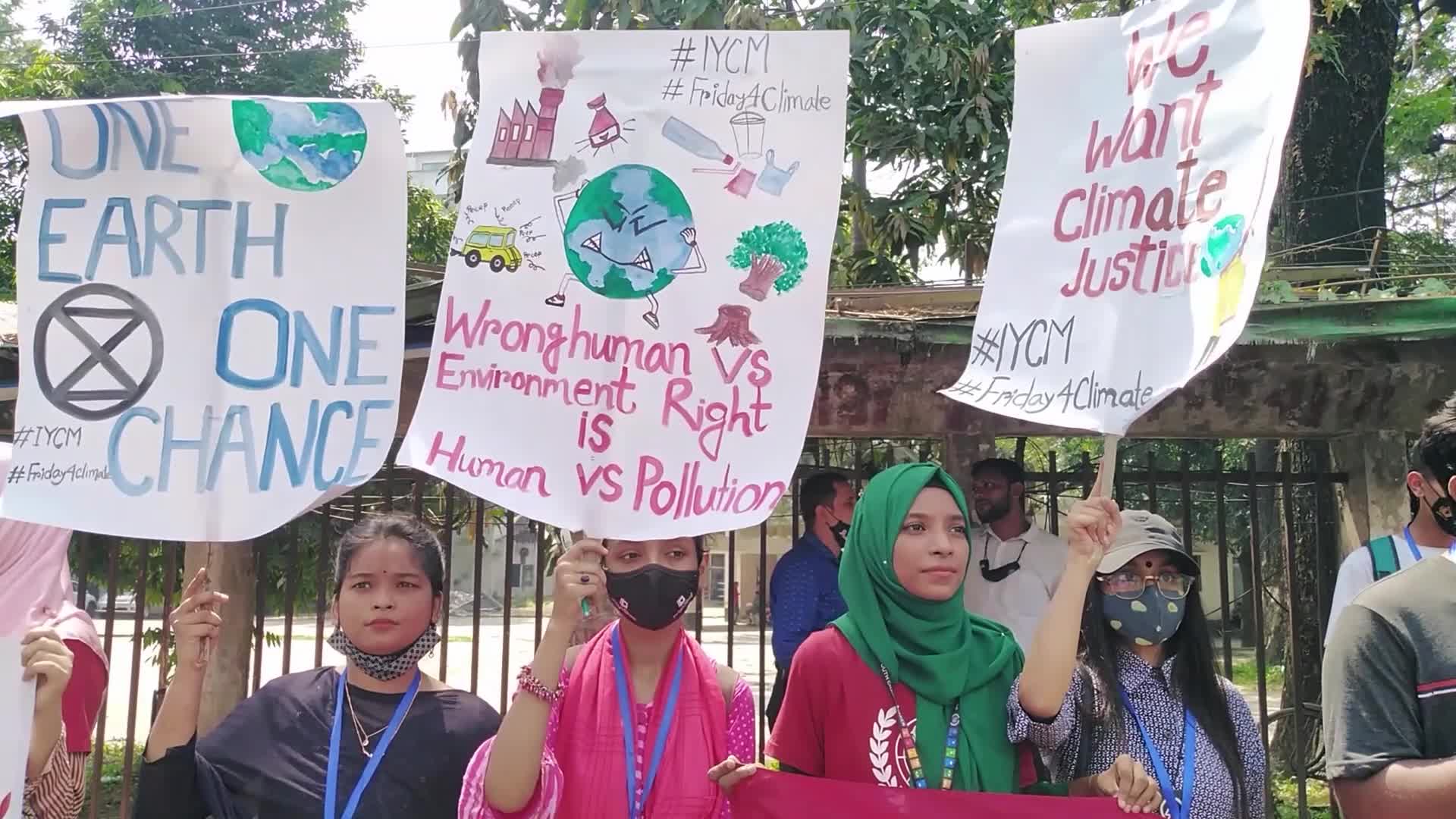 Friday Global Climate Strike rally in Dhaka