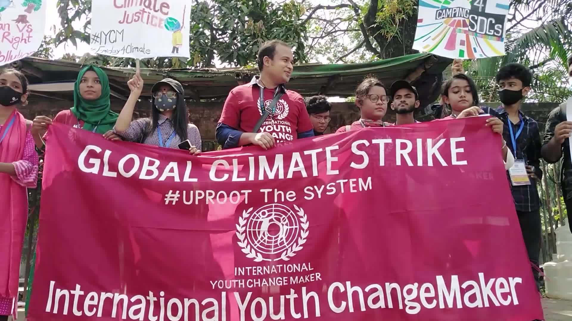 Friday Global Climate Strike rally in Dhaka
