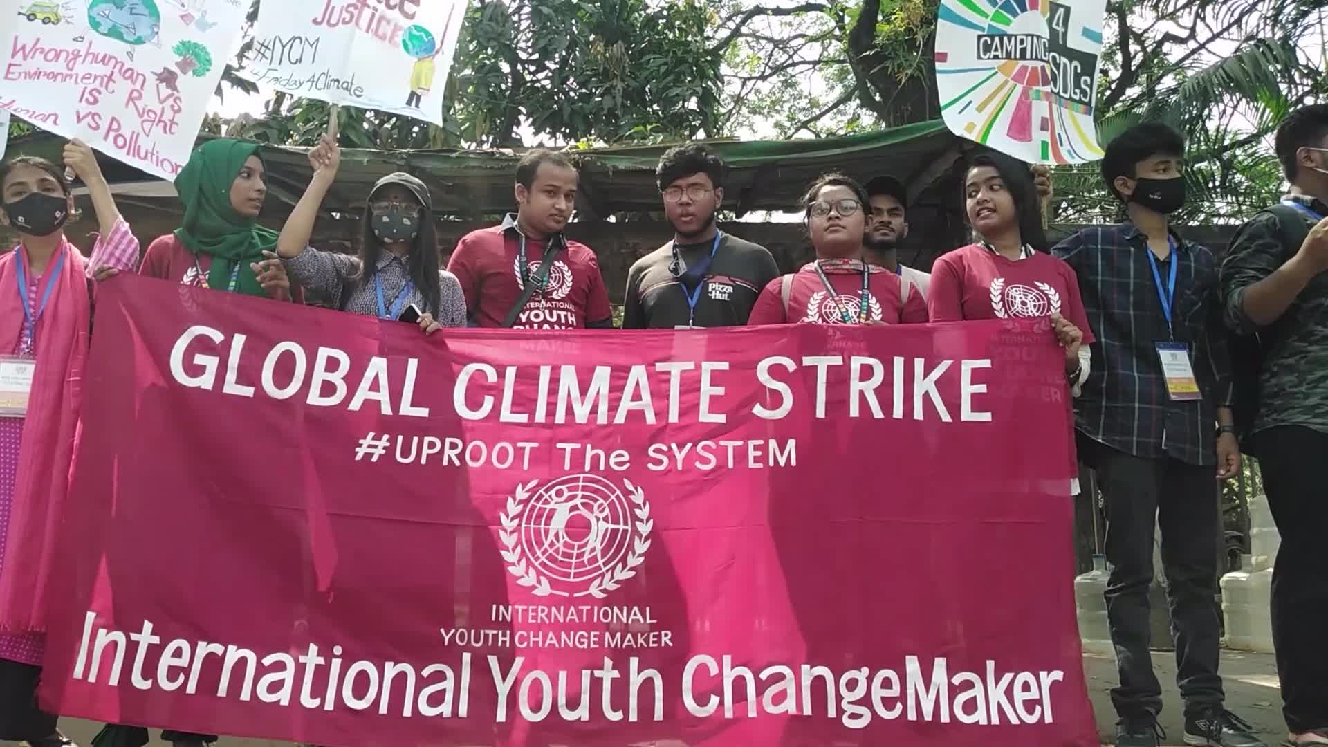 Friday Global Climate Strike rally in Dhaka