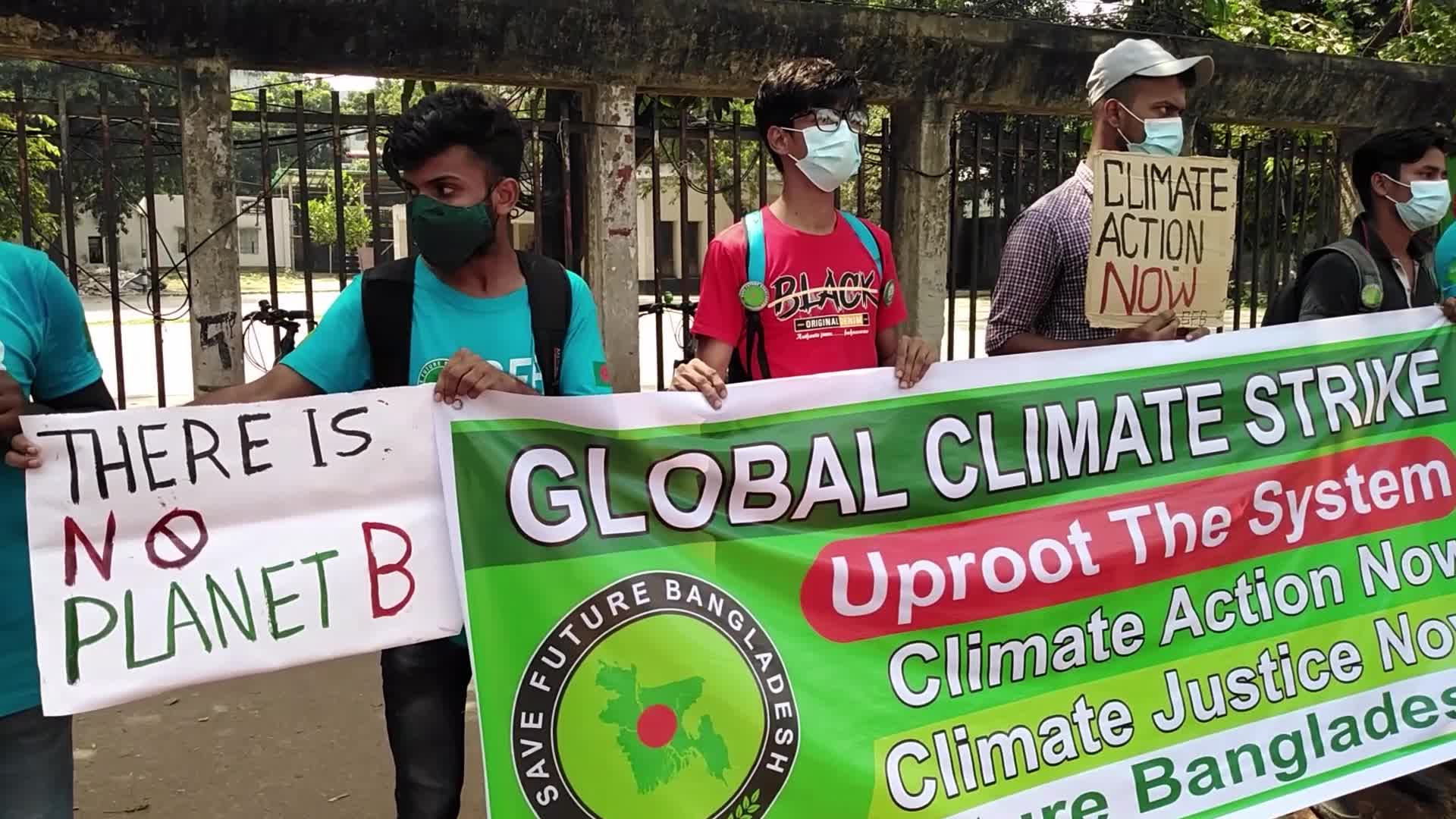 Friday Global Climate Strike rally in Dhaka