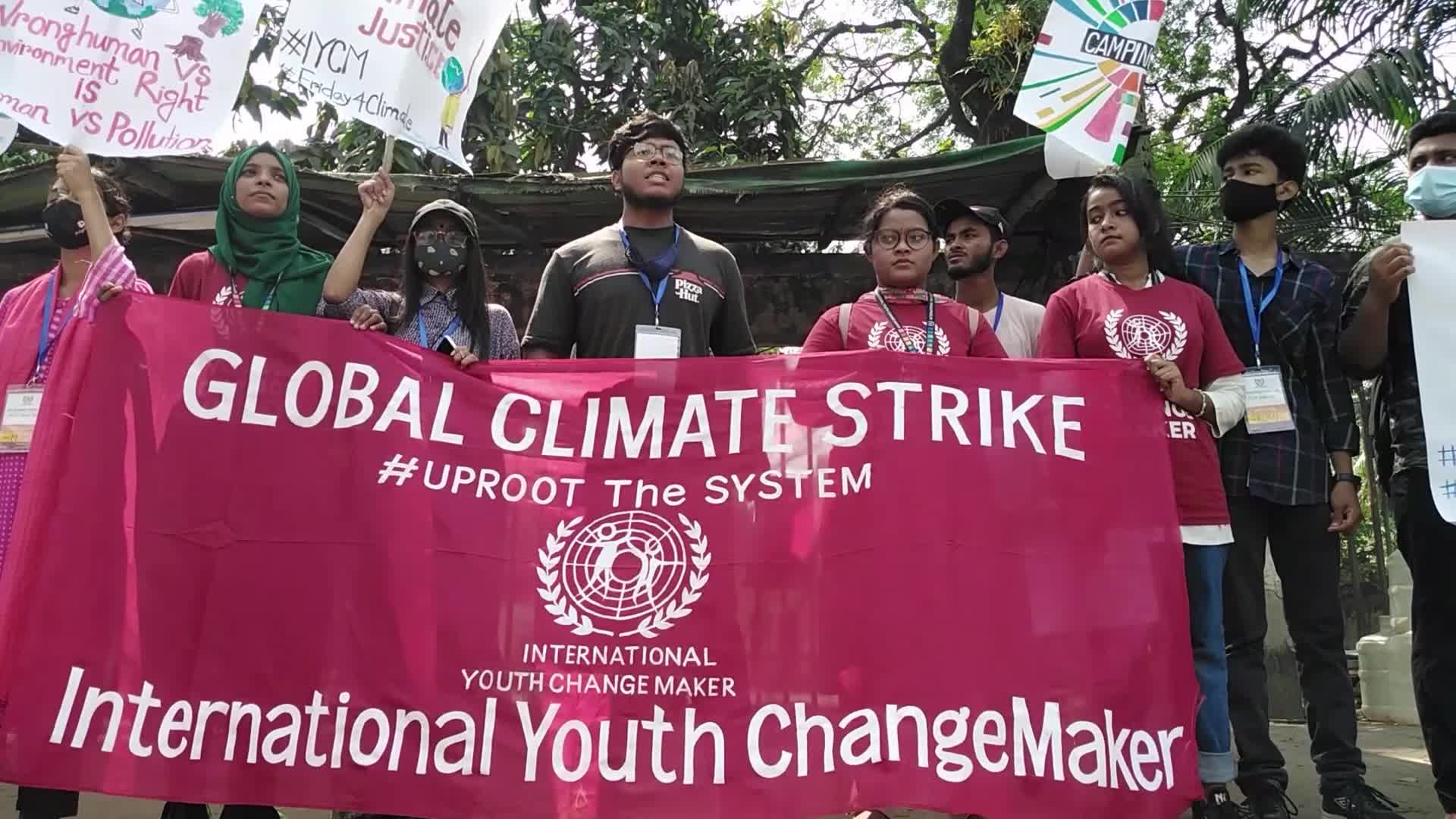 Friday Global Climate Strike rally in Dhaka