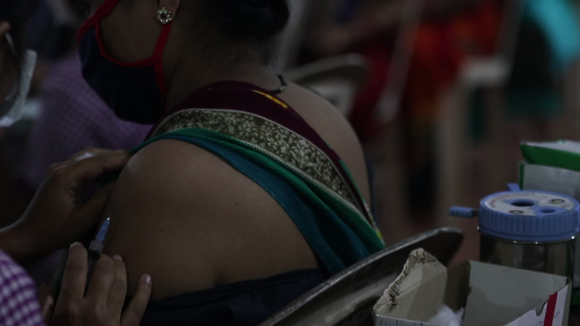 Coronavirus vaccination in Mumbai, India