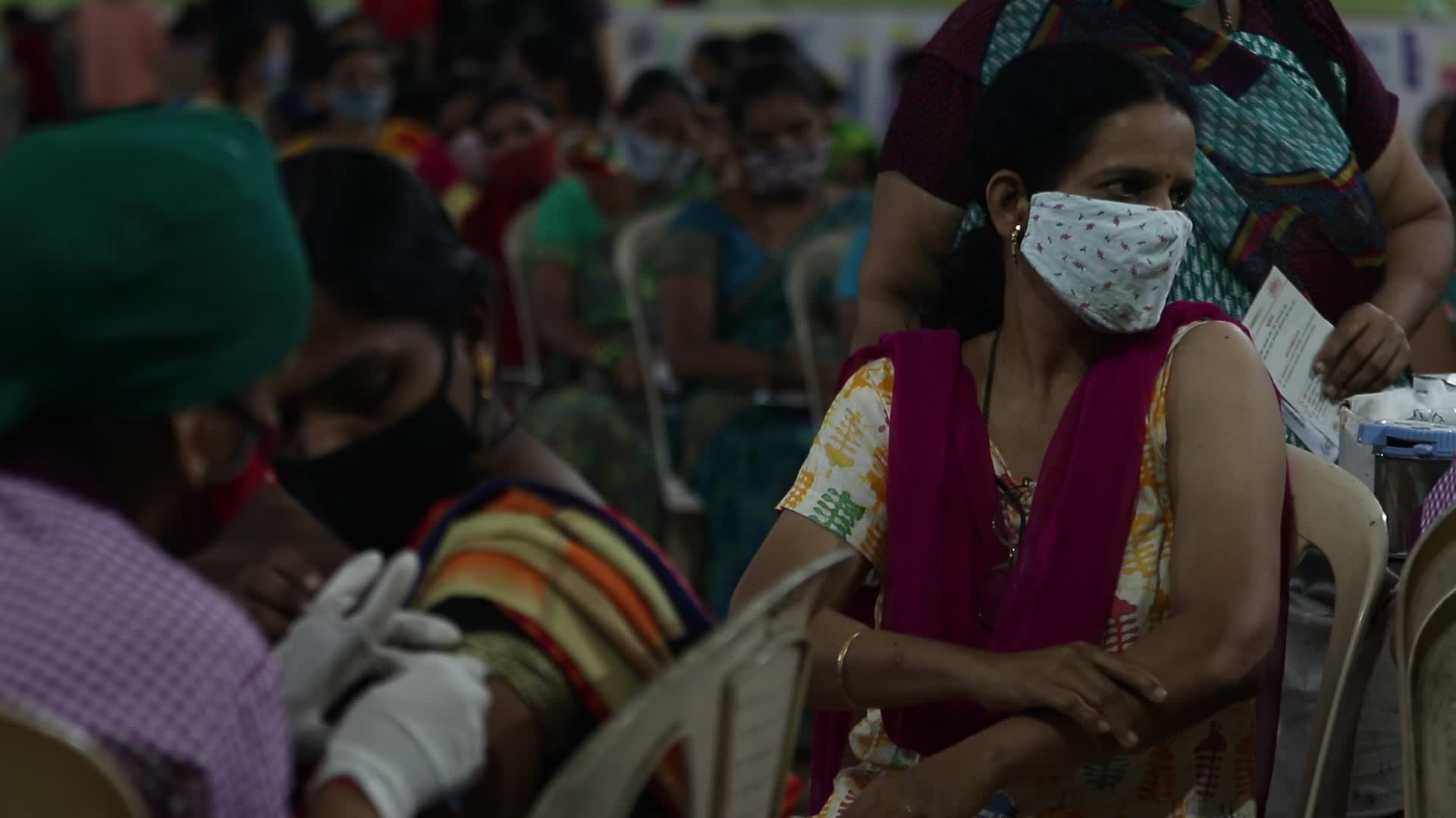 Coronavirus vaccination in Mumbai, India