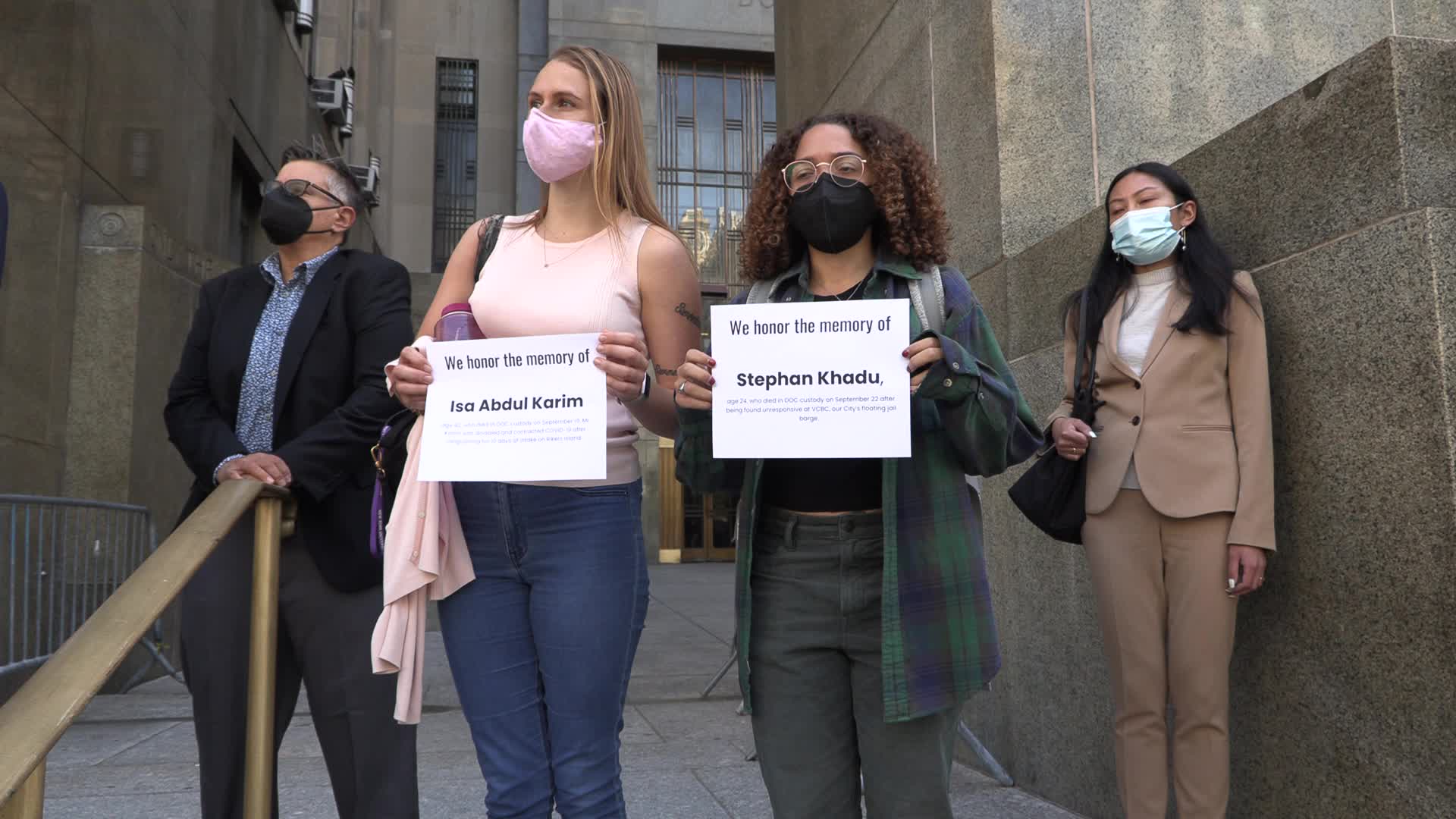 NYC: Rikers Free Them All protest