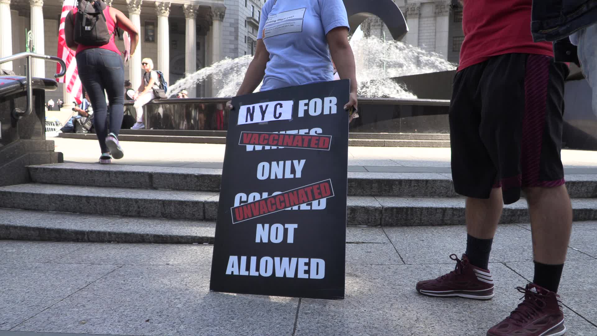 NYC: Anti-Mandate Teachers for Choice Walk Out