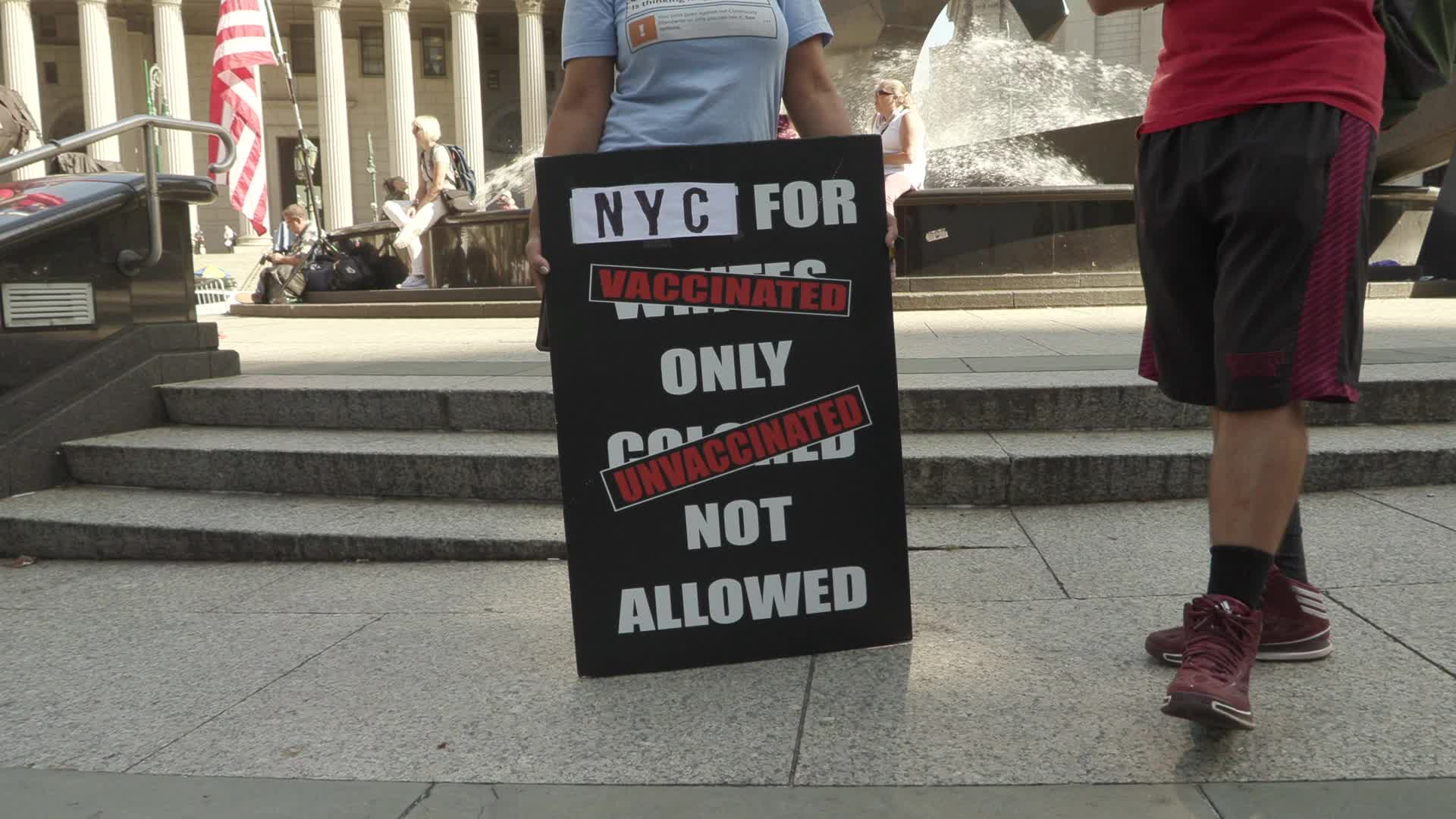 NYC: Anti-Mandate Teachers for Choice Walk Out