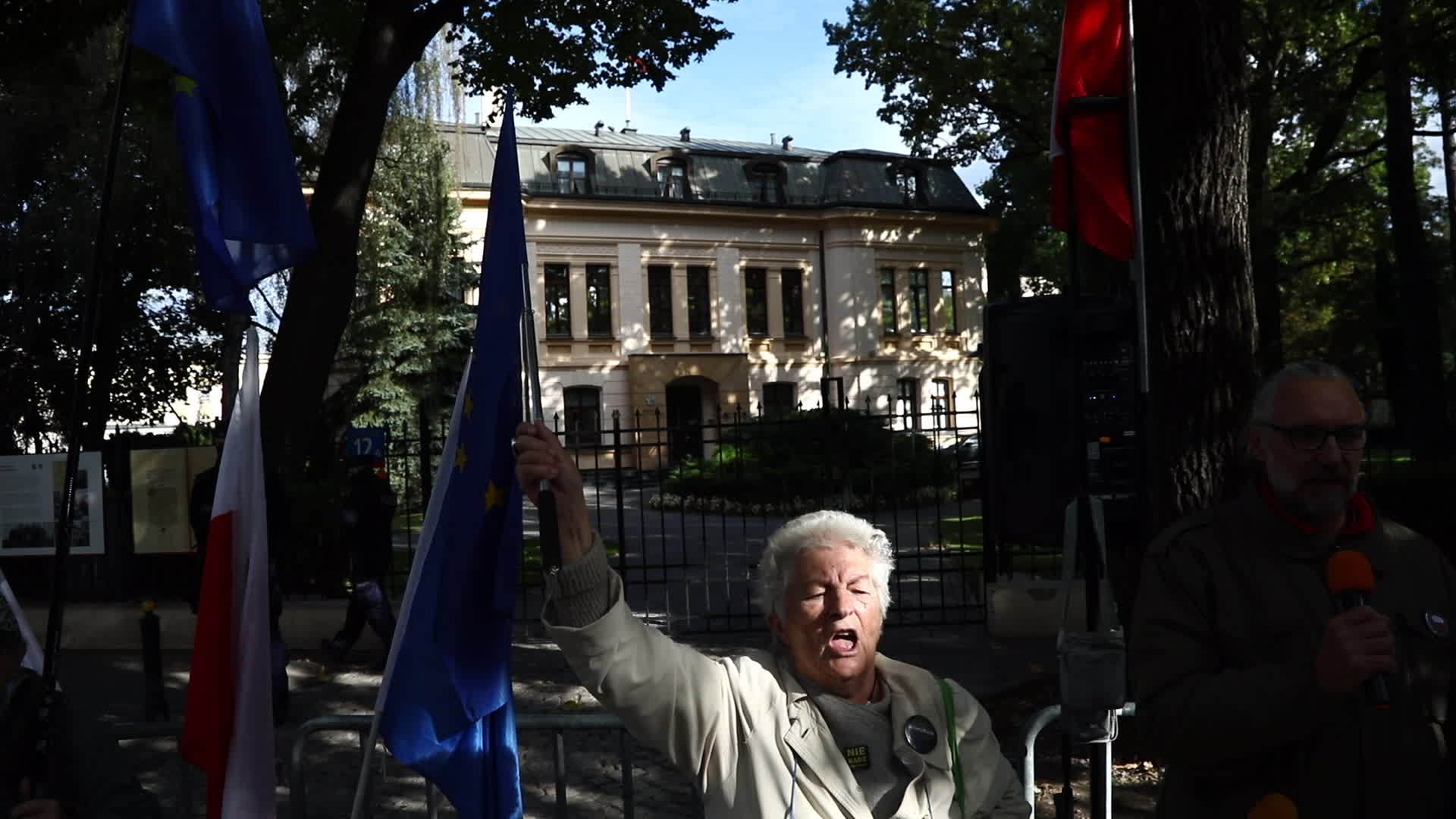 Rally at Constitutional Tribunal in Warsaw over primacy of EU law