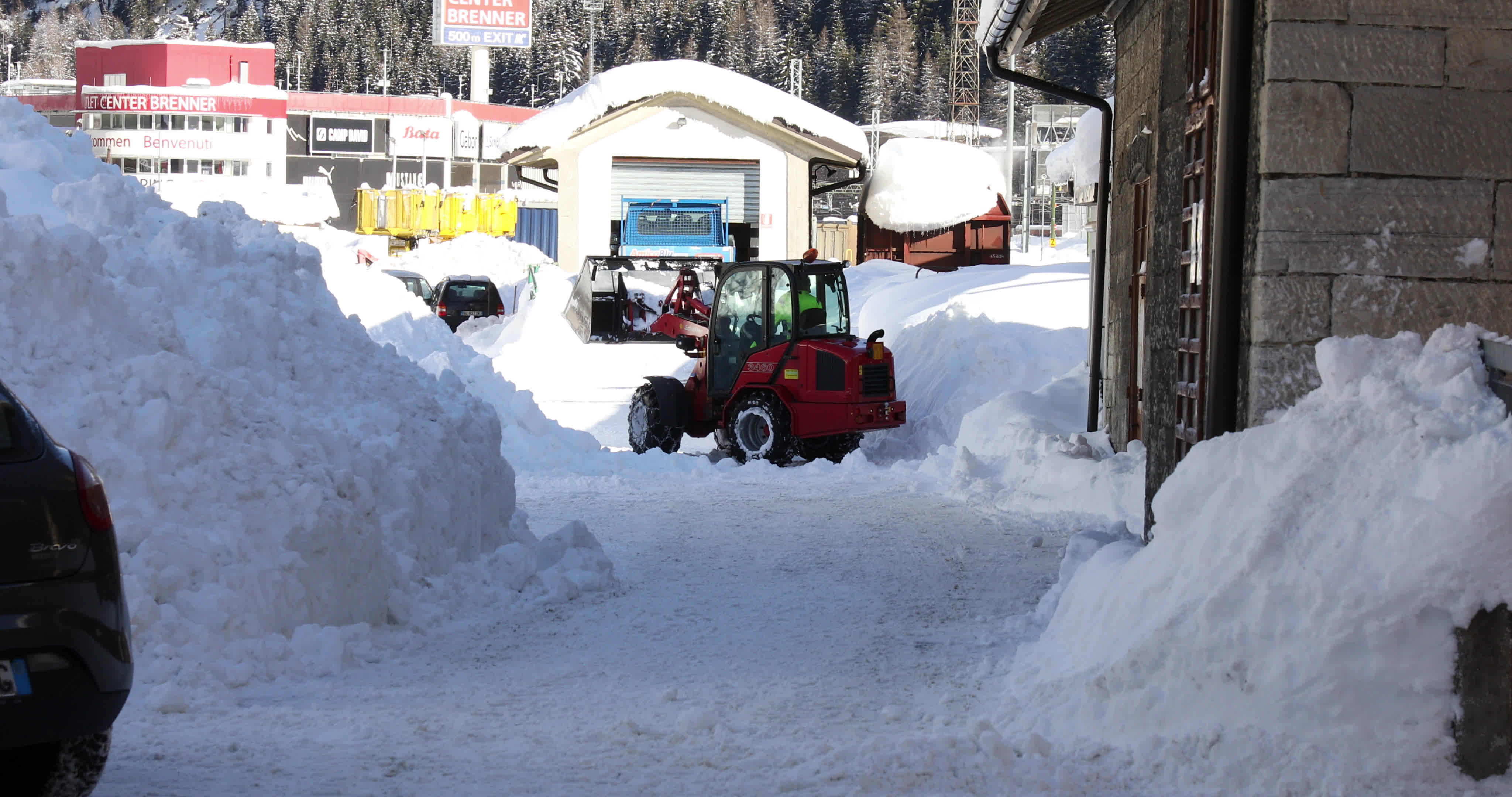 Snow In Brennero, Italy