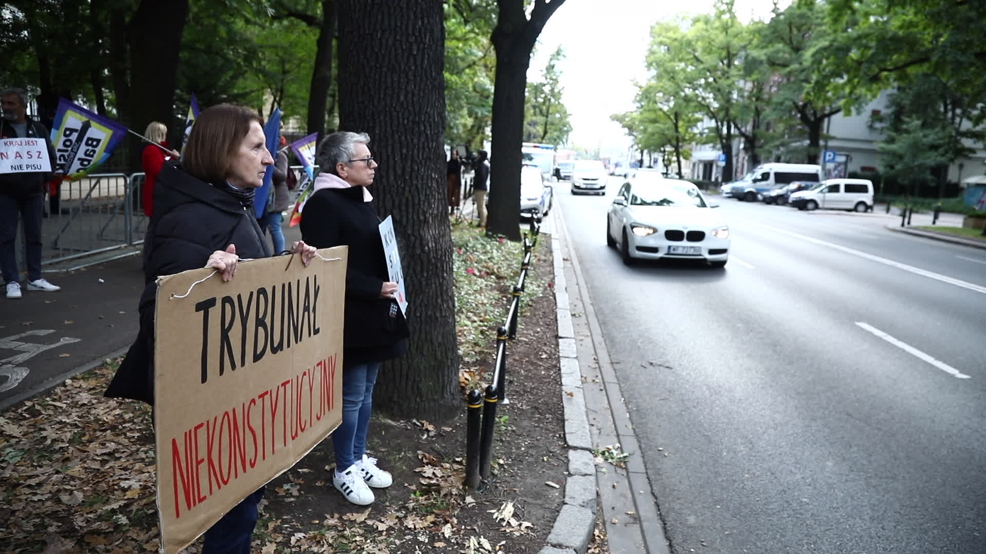Rally at Constitutional Tribunal in Warsaw over primacy of EU law