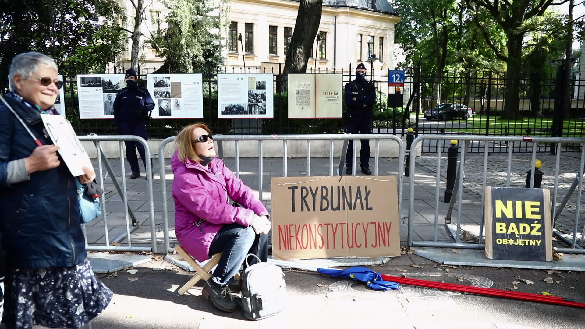 Rally at Constitutional Tribunal in Warsaw over primacy of EU law