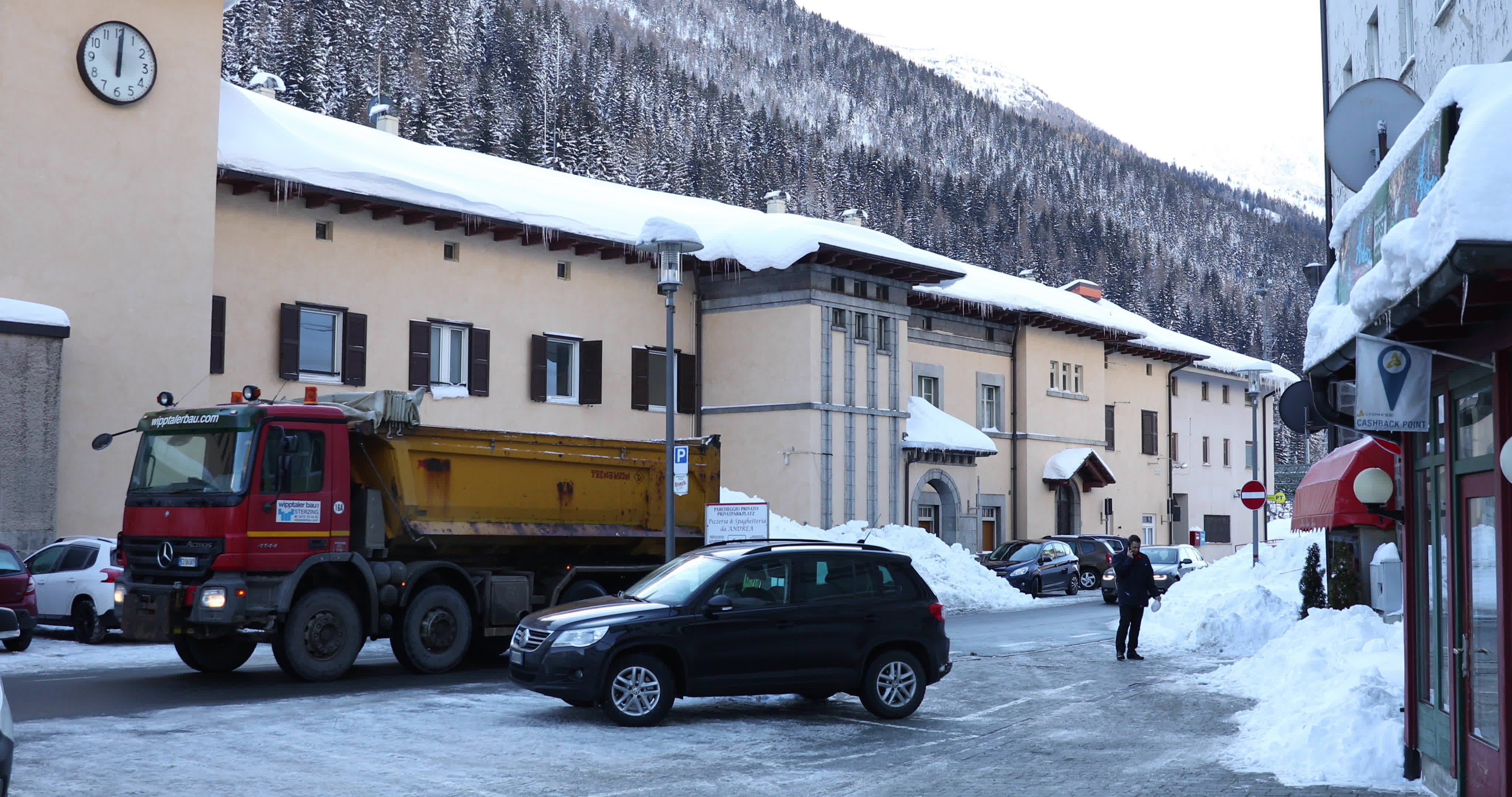 Snow In Brennero, Italy