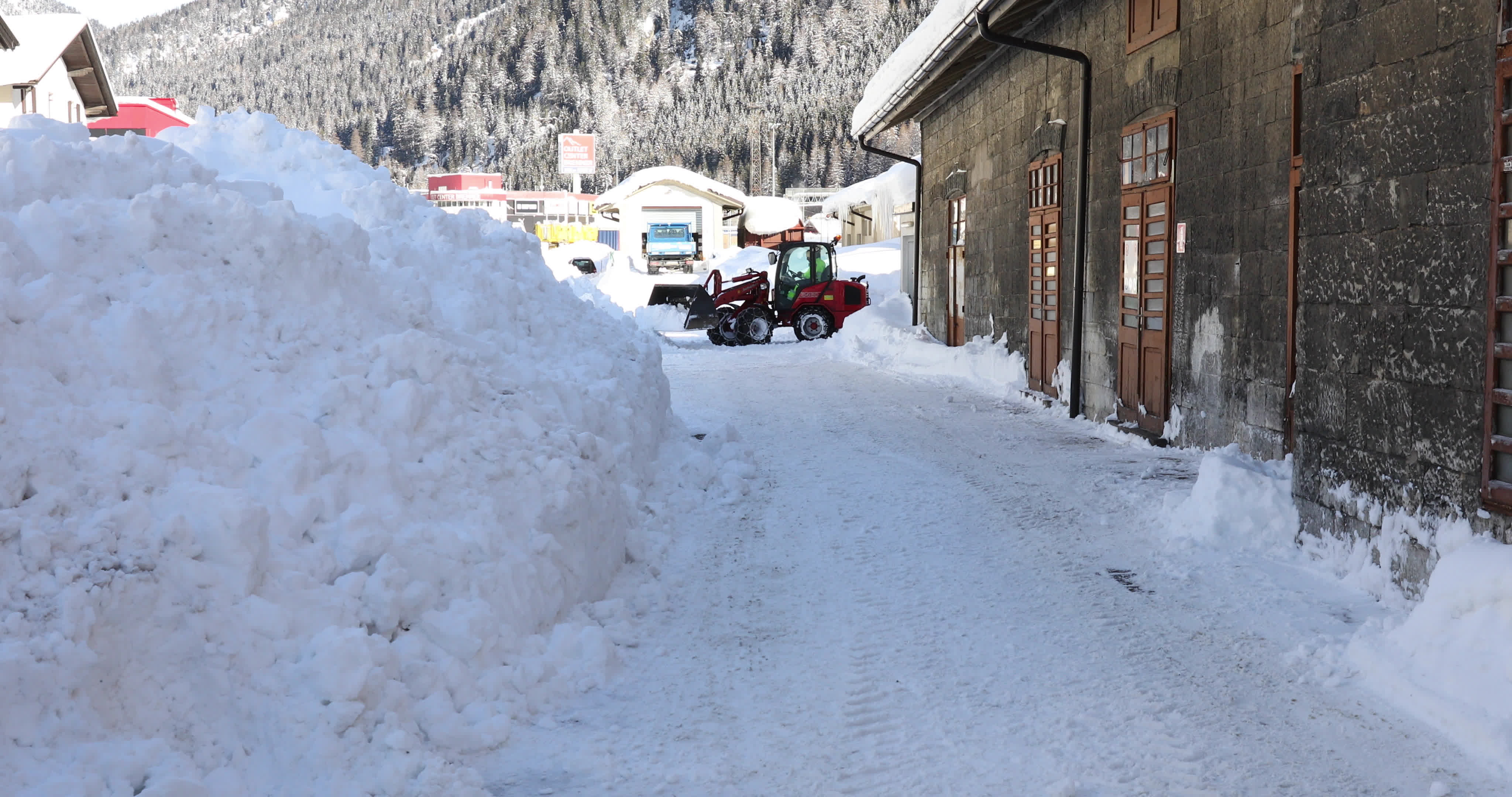Snow In Brennero, Italy