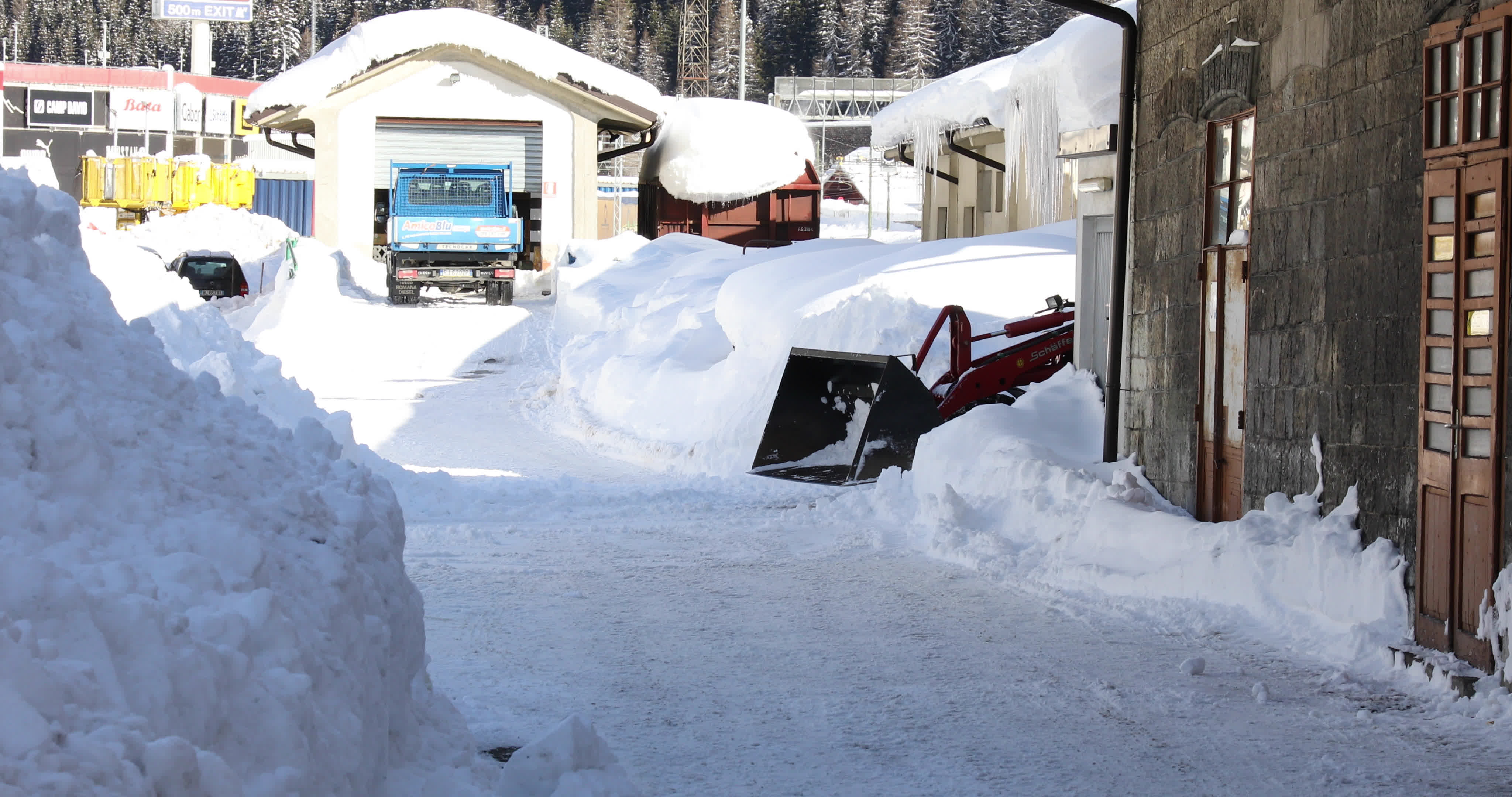 Snow In Brennero, Italy