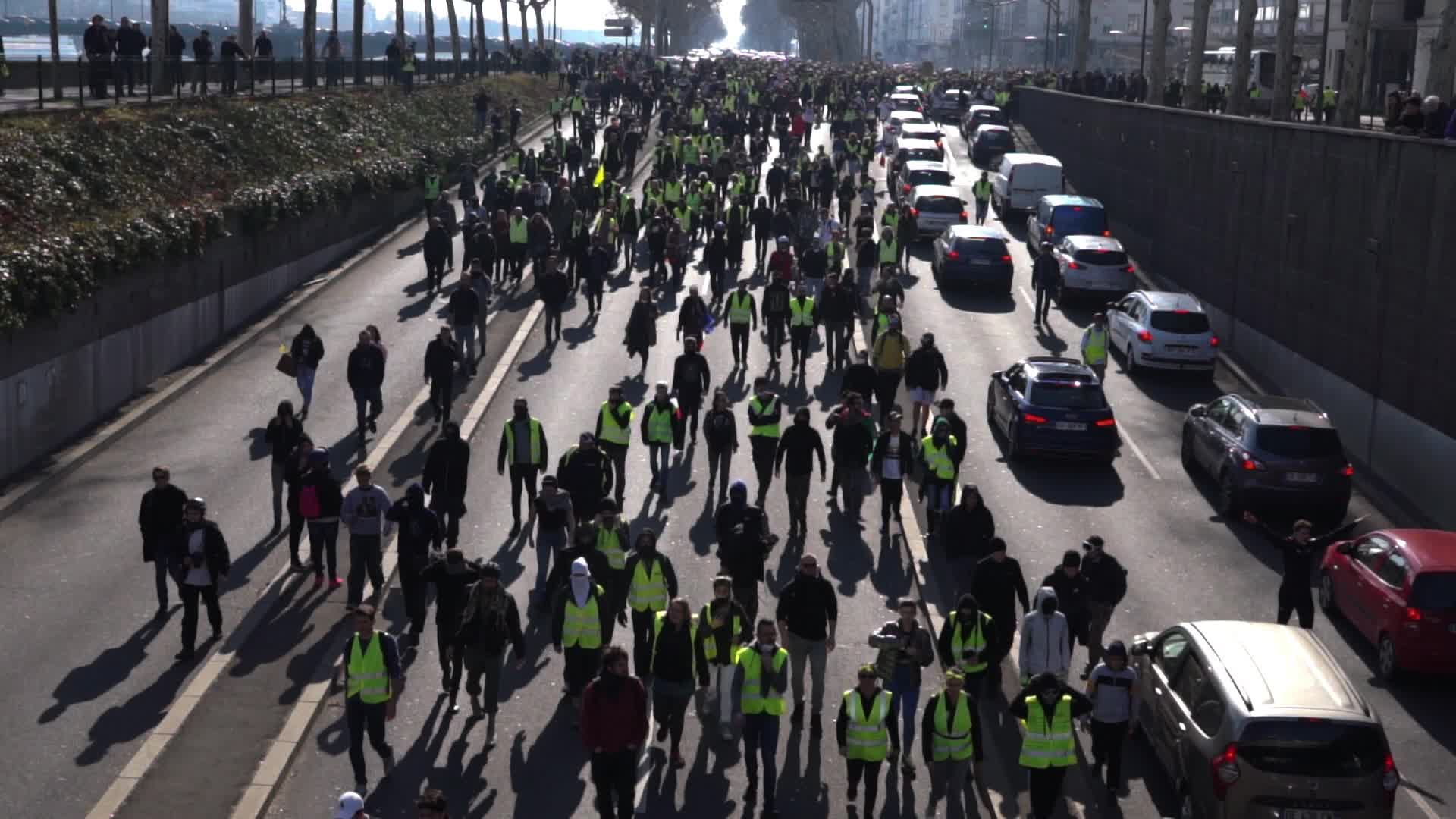 'Yellow Vests Act 15' Demonstration In Lyon