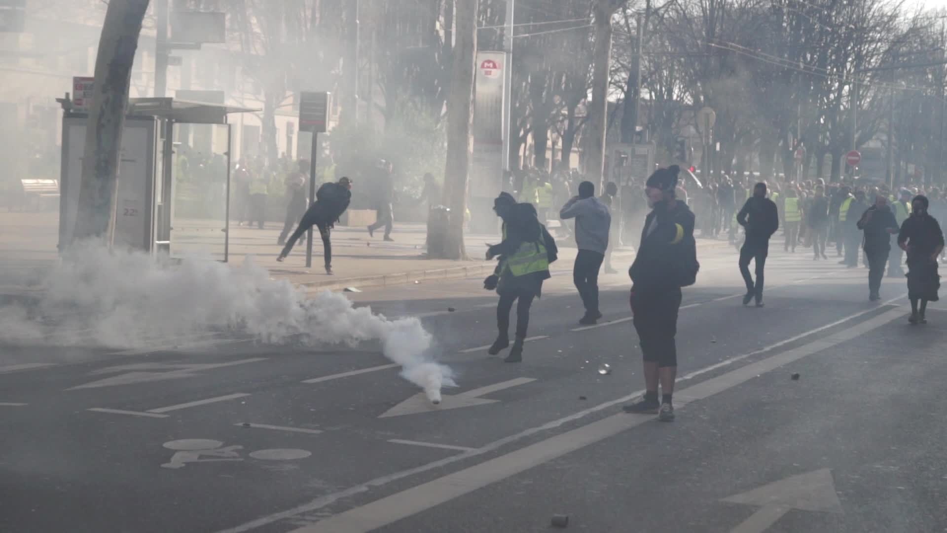 'Yellow Vests Act 15' Demonstration In Lyon