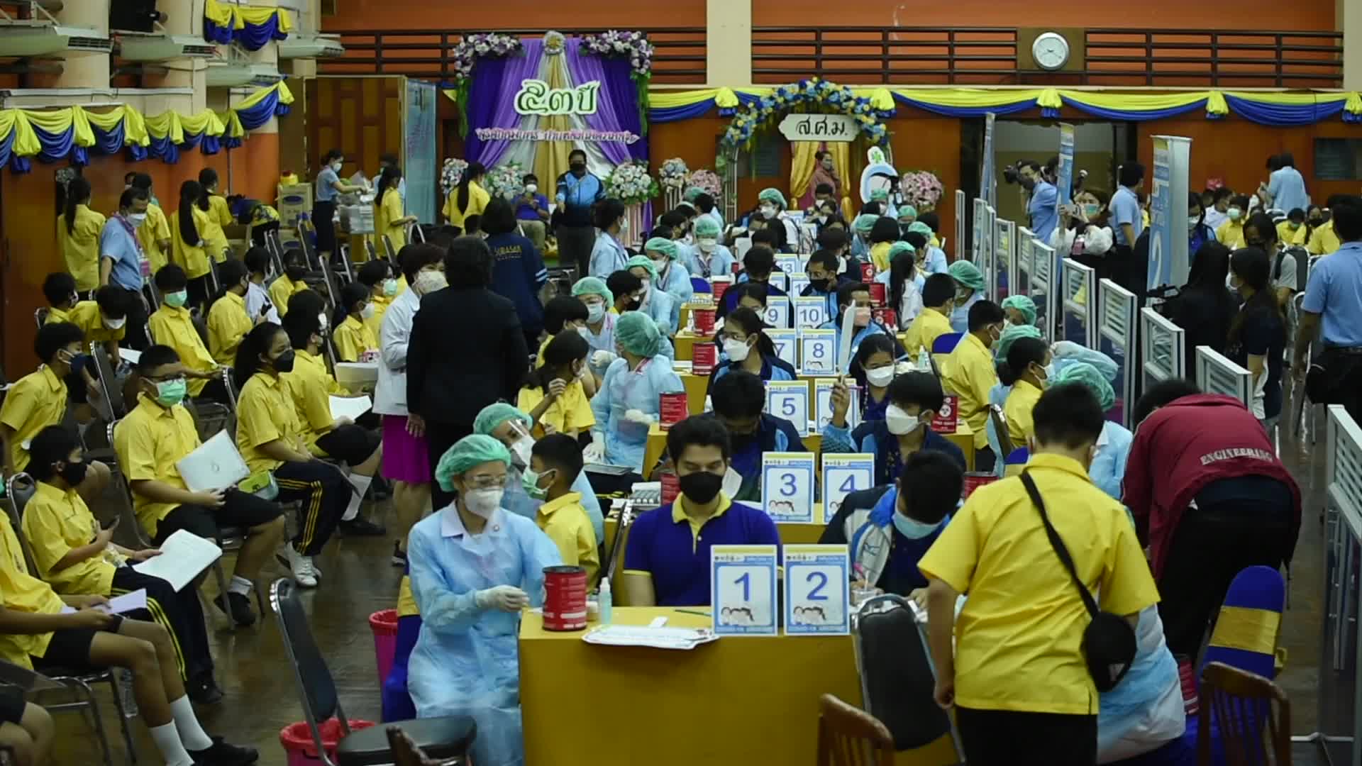 COVID-19 vaccination with Pfizer vaccine for students in Bangkok, Thailand