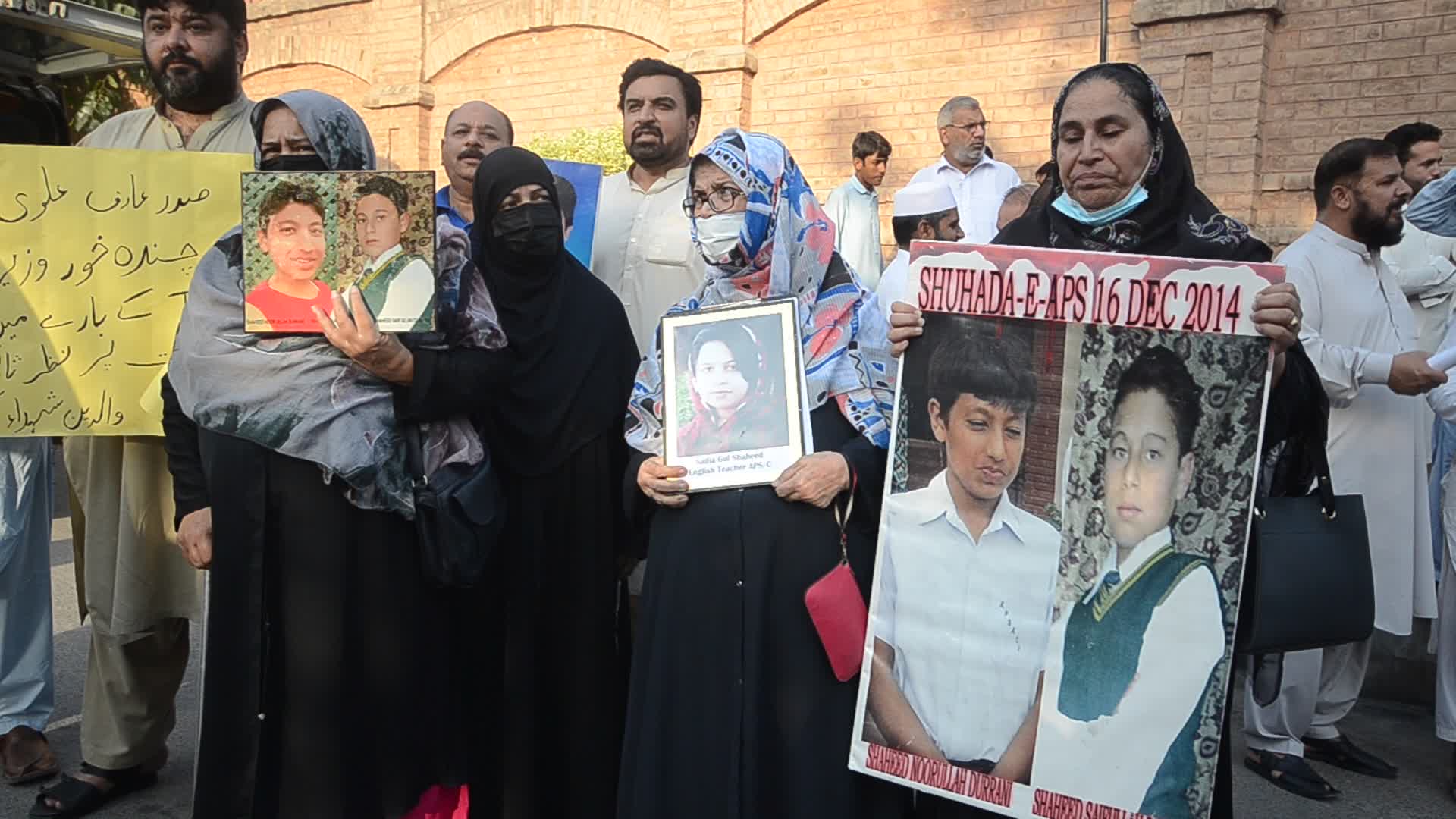 Parents of army public school attack victims demand justice in Peshawar