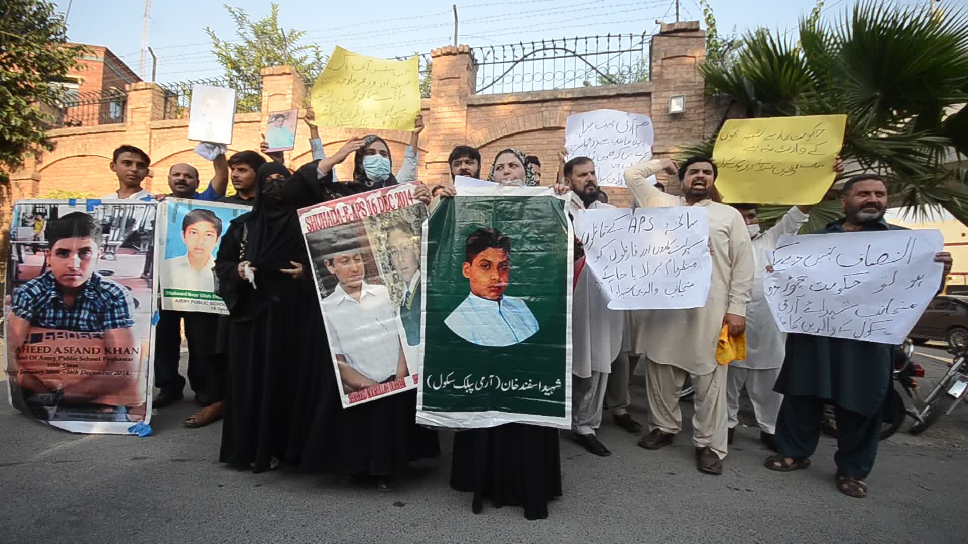 Parents of army public school attack victims demand justice in Peshawar