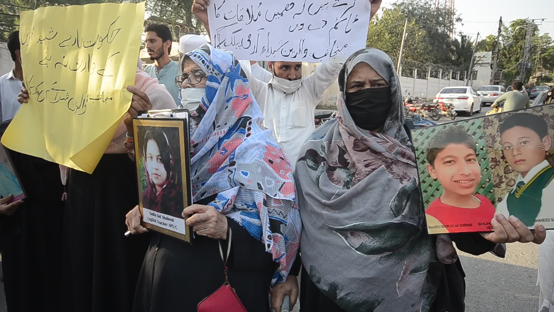 Parents of army public school attack victims demand justice in Peshawar