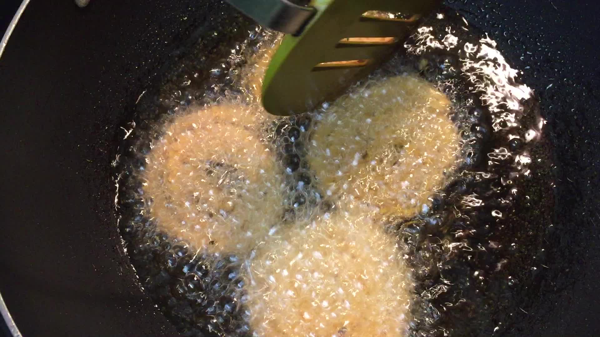 Murukku preparation at an Indian snack shop