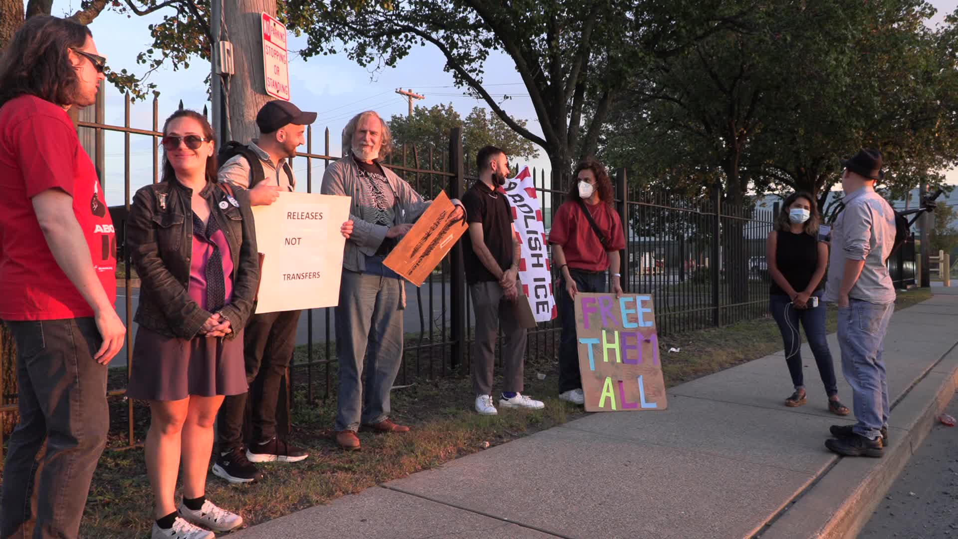 NJ: ICE protest at Hudson County Correctional Center