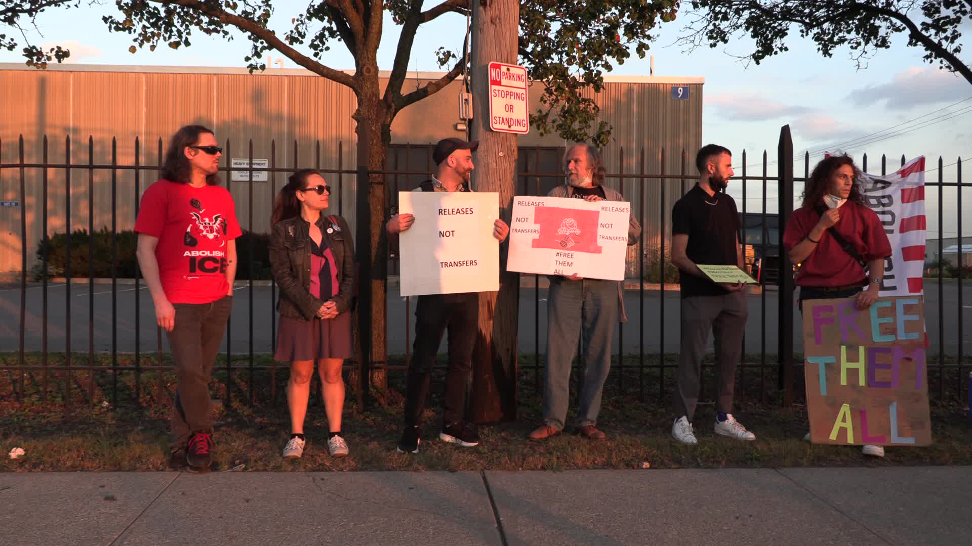 NJ: ICE protest at Hudson County Correctional Center