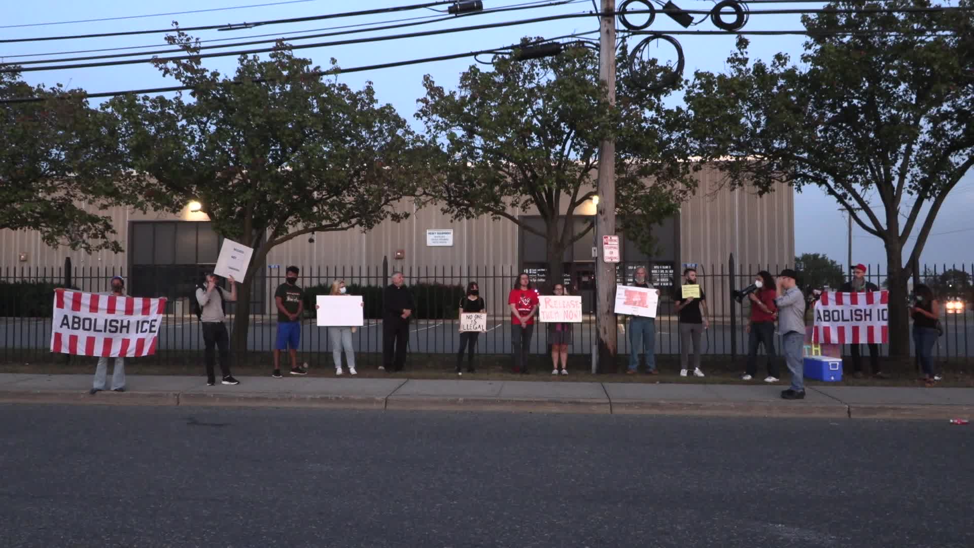 NJ: ICE protest at Hudson County Correctional Center