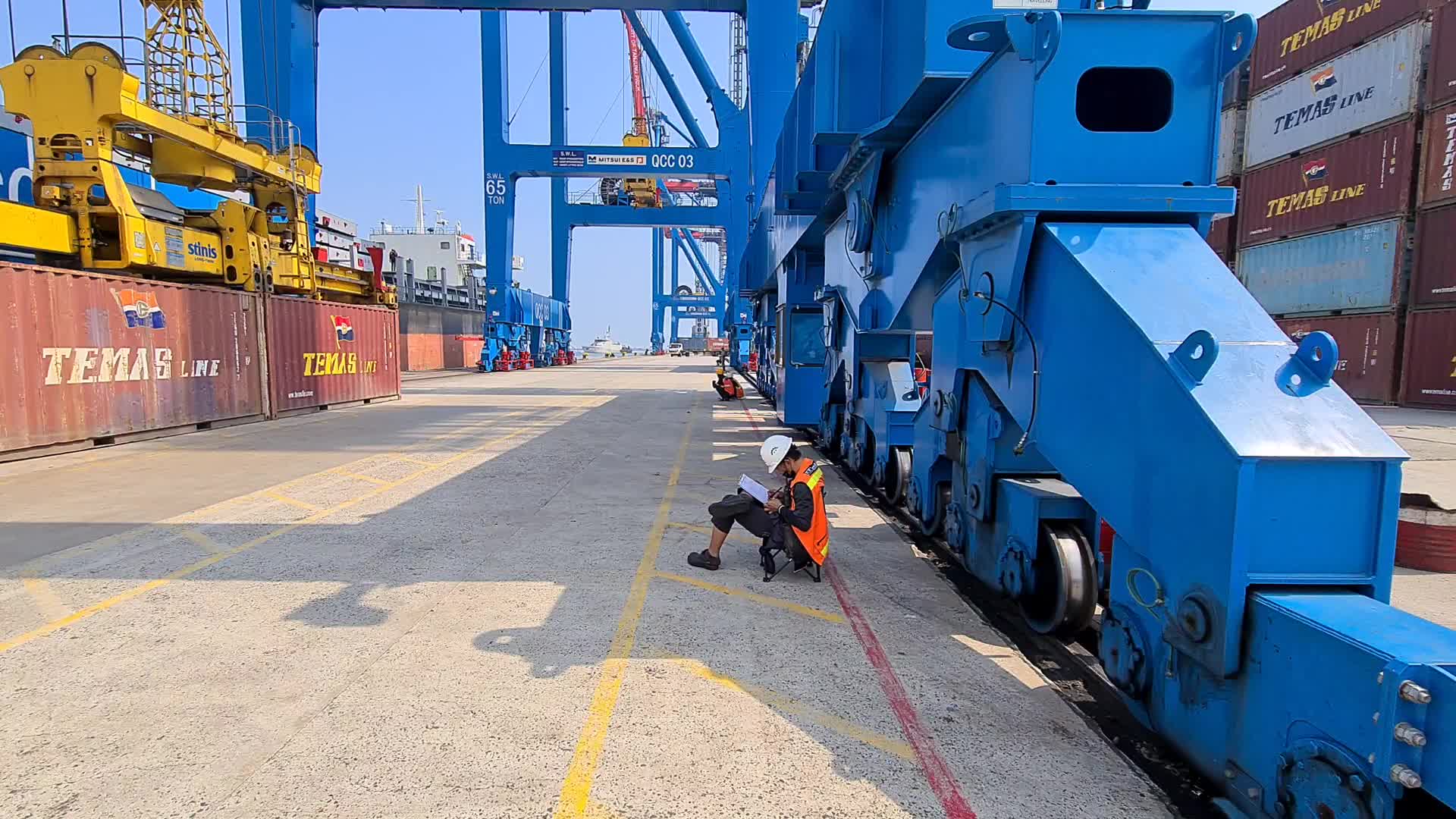 Container loading and unloading activities in Indonesia in the midst of a pandemic