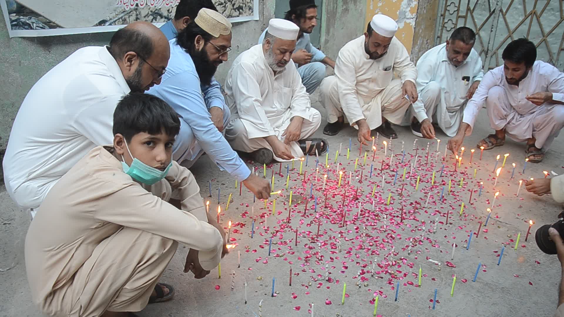 Candle light vigil for 23 killed in earthquake in Harnai, Balcohistan province