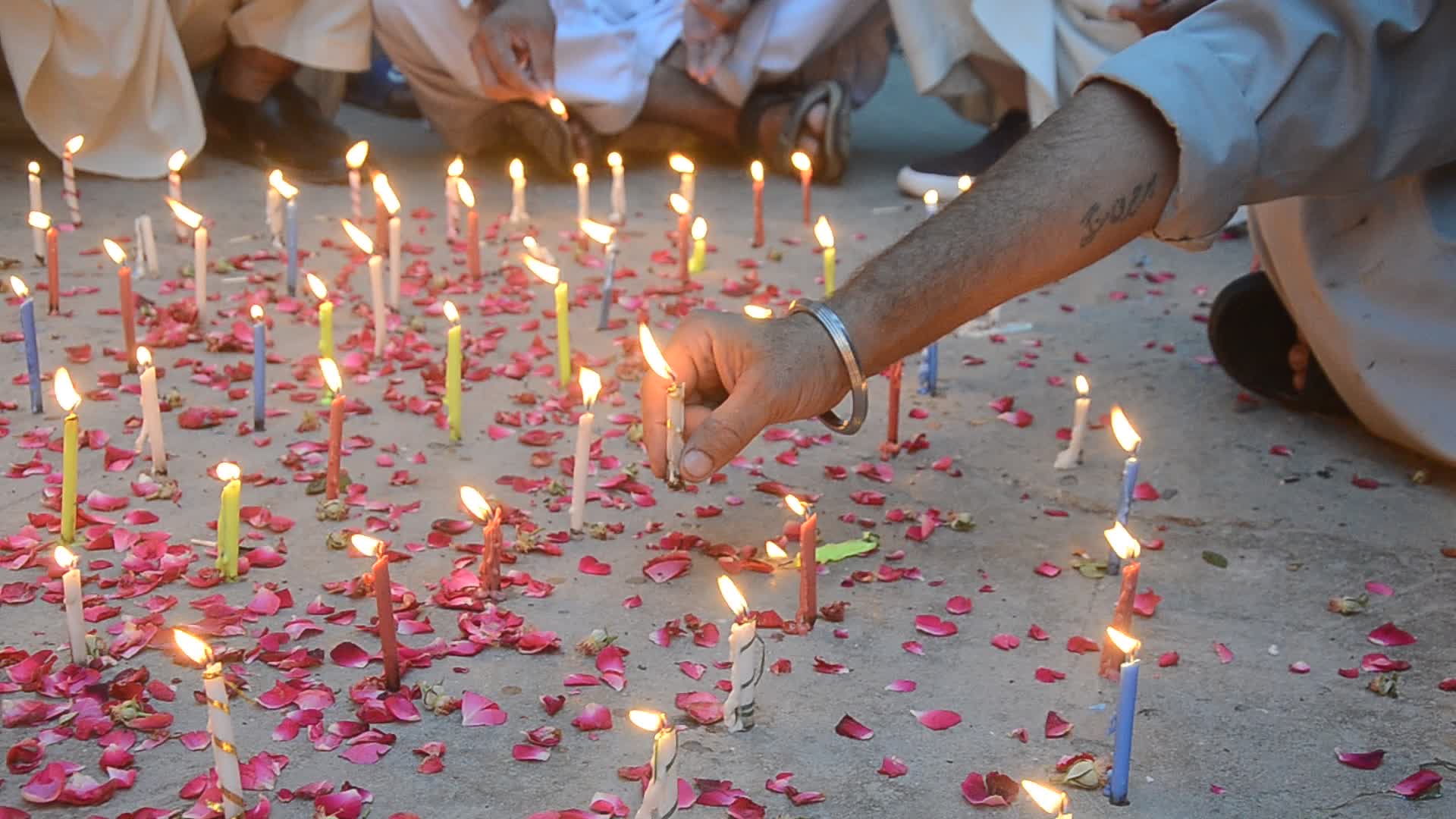 Candle light vigil for 23 killed in earthquake in Harnai, Balcohistan province