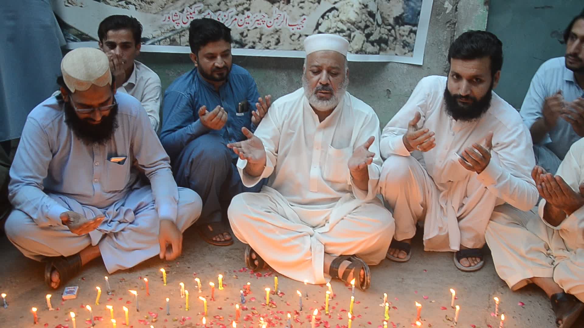 Candle light vigil for 23 killed in earthquake in Harnai, Balcohistan province